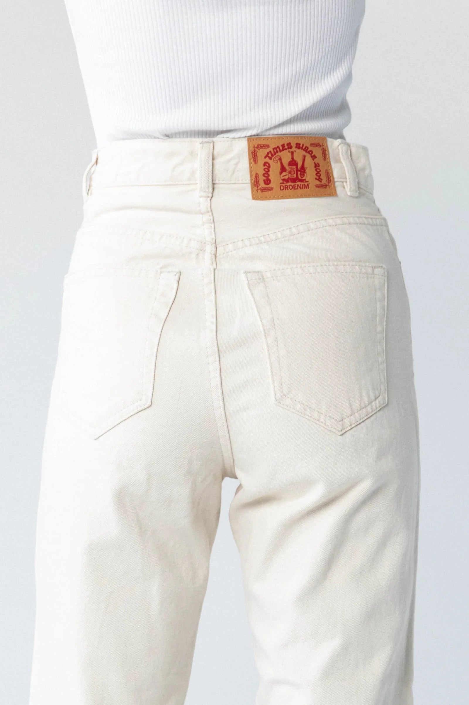 Nora Empress High Waisted Mom Jeans - Loom State Cream Wash Vintage Denim Pants for Women | Casual Wear, Street Style, Everyday Outfits