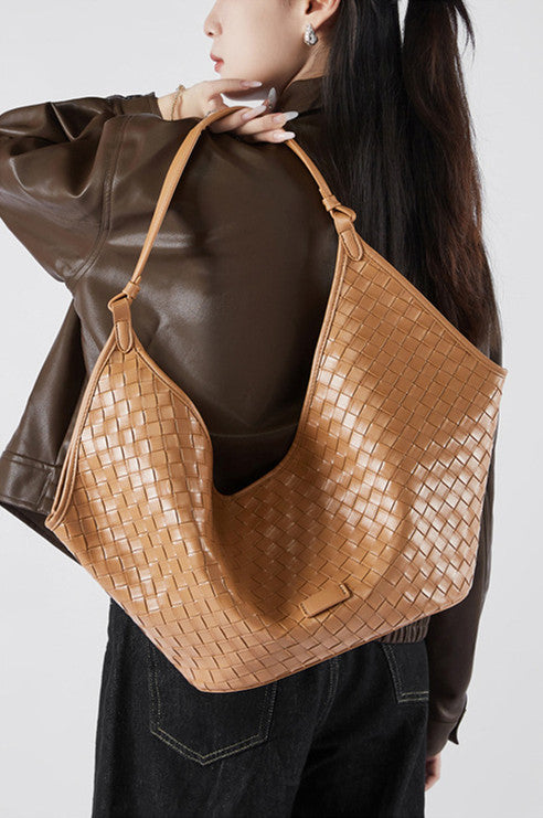 Stylish Commuter Handwoven Shoulder Bag for Women & Men - Eco-Friendly Cotton Crossbody Purse - Perfect for Work, Travel & Daily Use