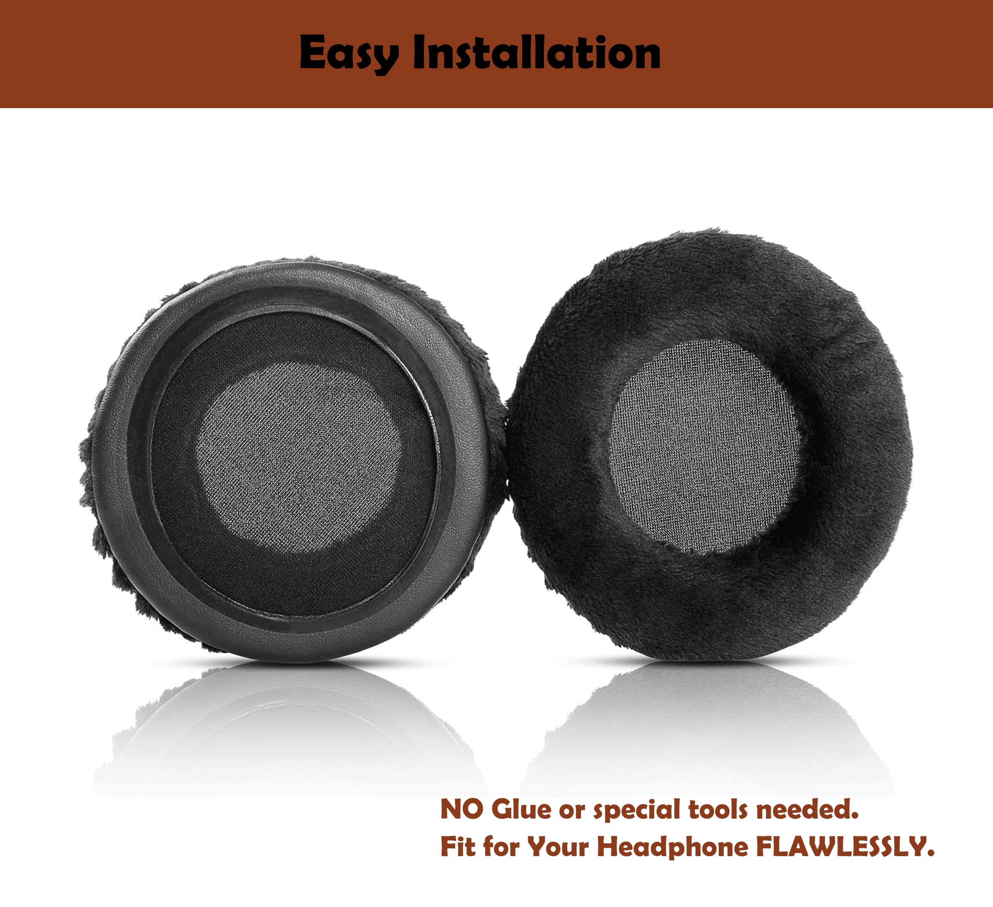 Premium Breathable Memory Foam Headphone Ear Pads Replacement - Compatible with Sennheiser HD-205/HD205 Headphones - Soft Cushions for Gaming, Music & Office Use