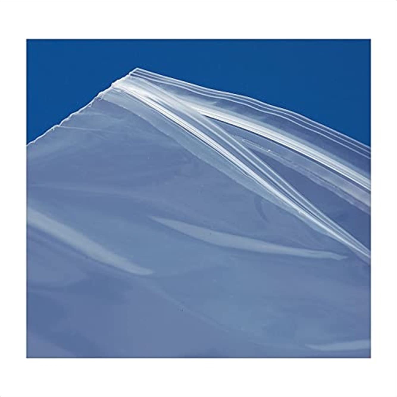 6 x 8 Inch 4 Mil Reclosable Double Track Poly Bags - Resealable Plastic Bags for Food Storage, Crafts, Jewelry & Small Parts Organization (Pack of 100)