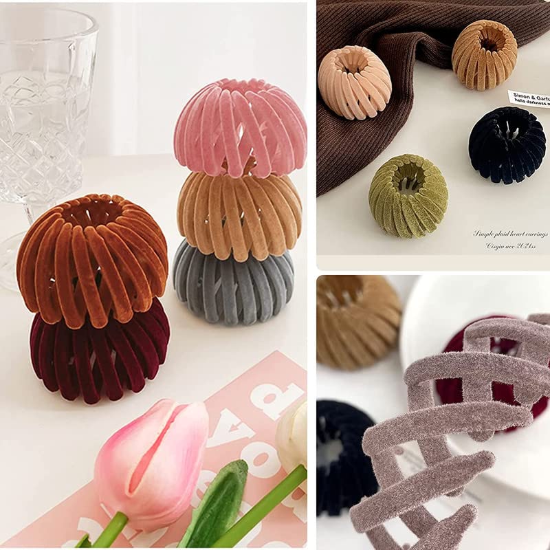 RECTYO GALLERY 1-Pack Bird Nest Hair Clip Holder - Ponytail & Bun Barz Accessories for Women & Girls - Perfect for Home, Office & Travel Hair Organization