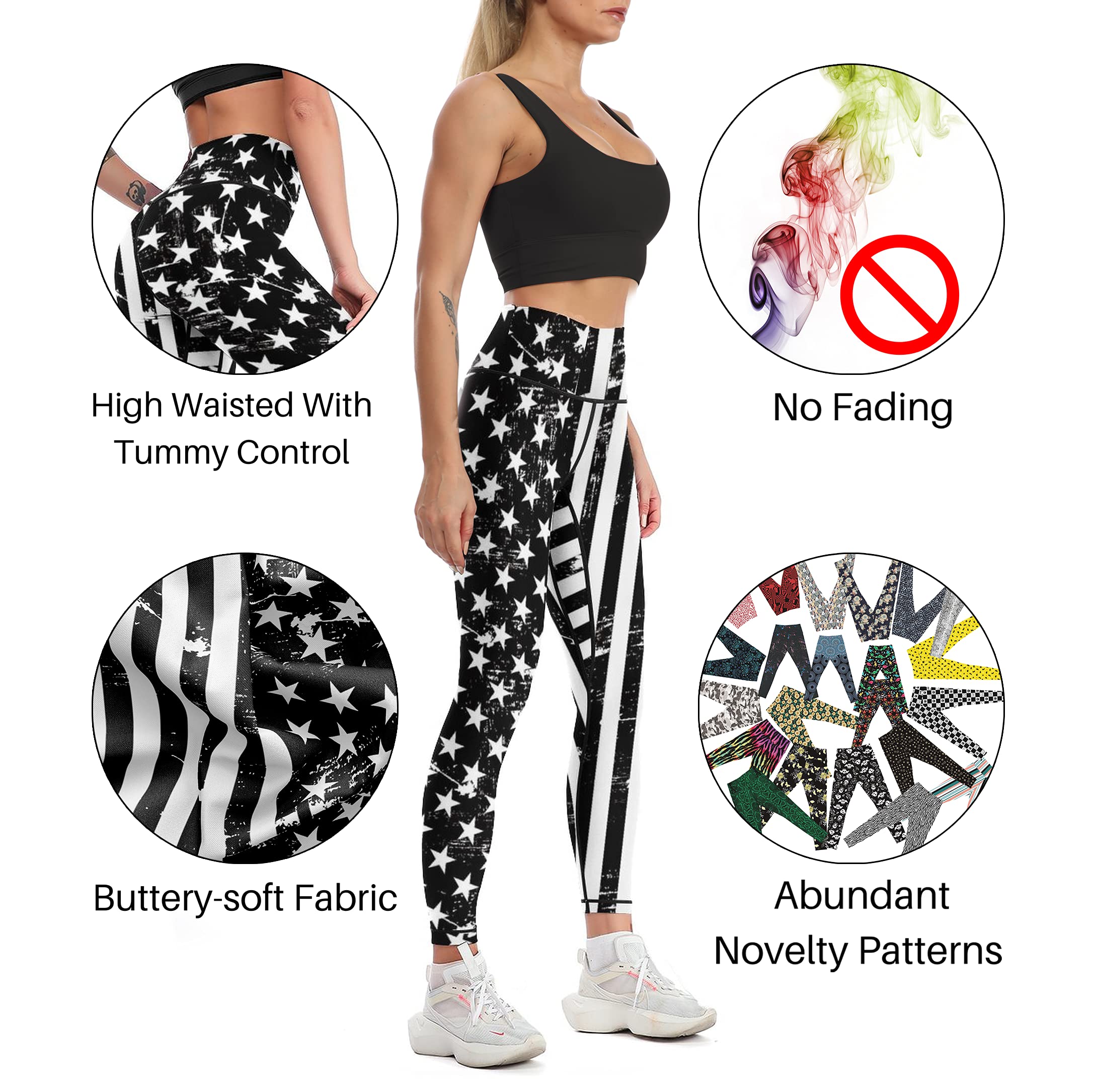 Cerburny High Waisted Yoga Pants for Women - Tummy Control Workout Leggings, Gym & Athletic Spandex Pants - Perfect for Yoga, Running & Everyday Wear