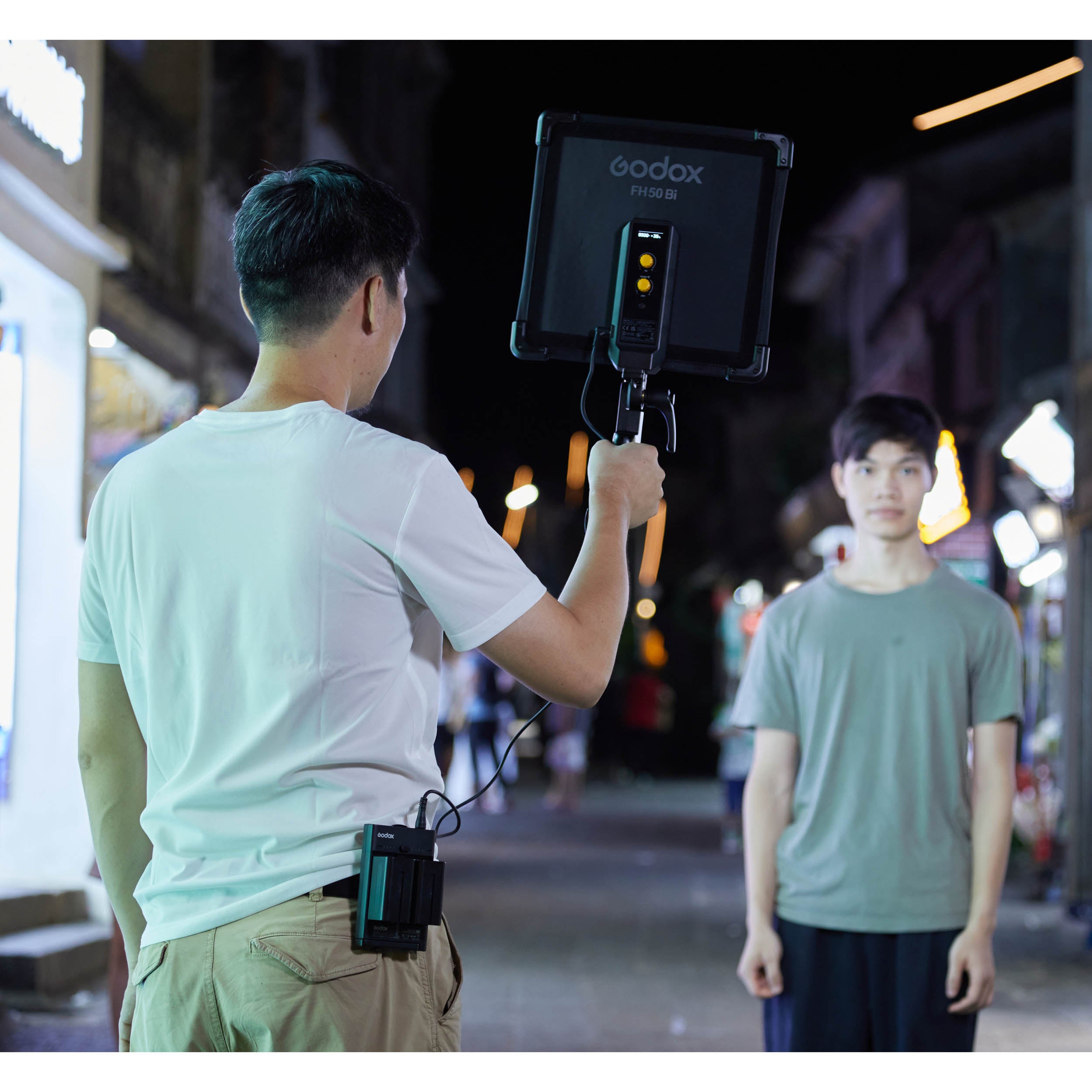 FH50Bi 1x1ft Flexible LED Light Panel - Bi-Color 3200K-5600K Adjustable Studio Lighting for Photography, Videography & YouTube Videos