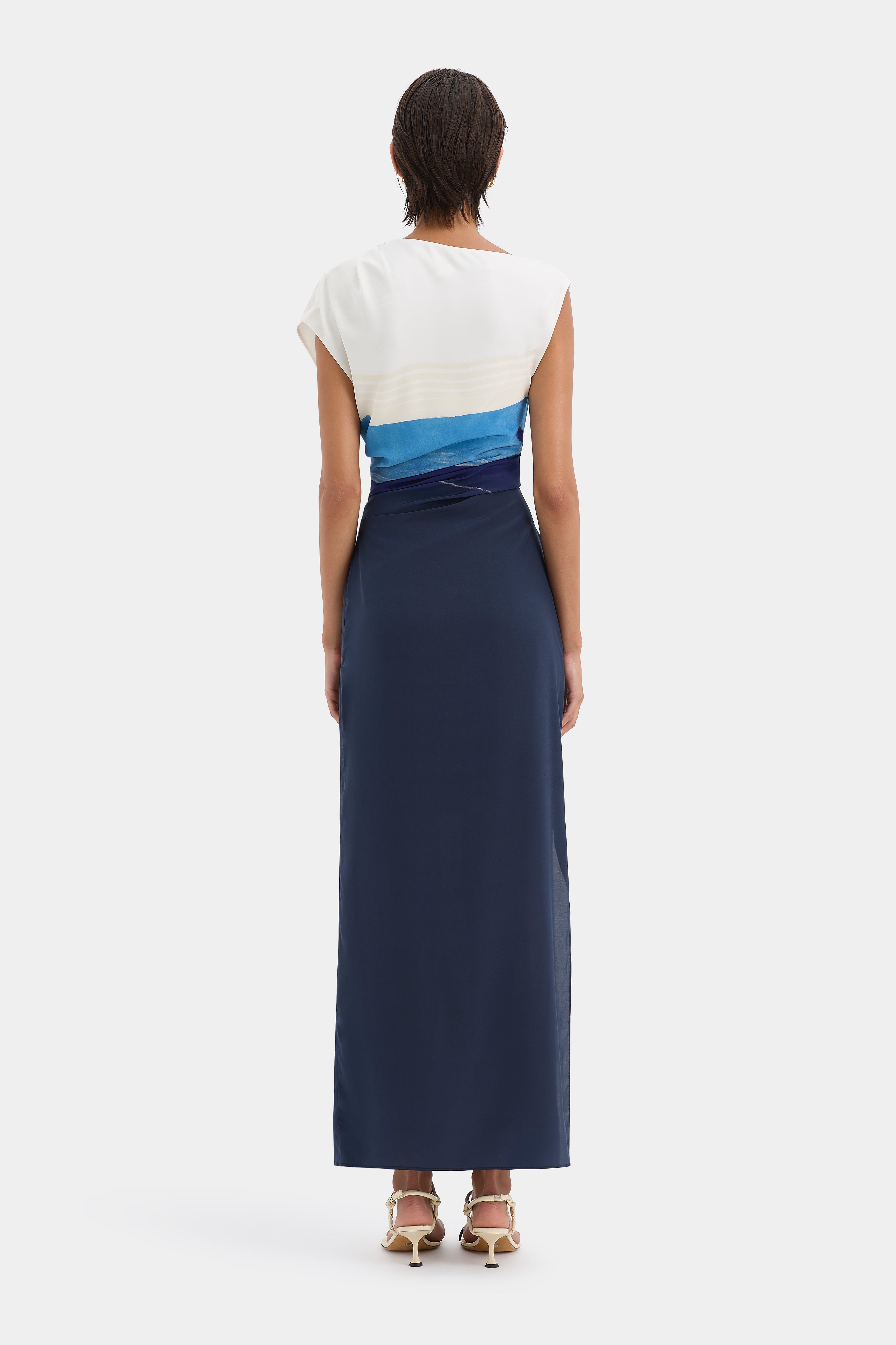 Mariner Midi Dress for Women - Flowy Summer Beach Dress with Pockets, Boho Chic Casual Sundress for Vacation, Date Night & Outdoor Activities