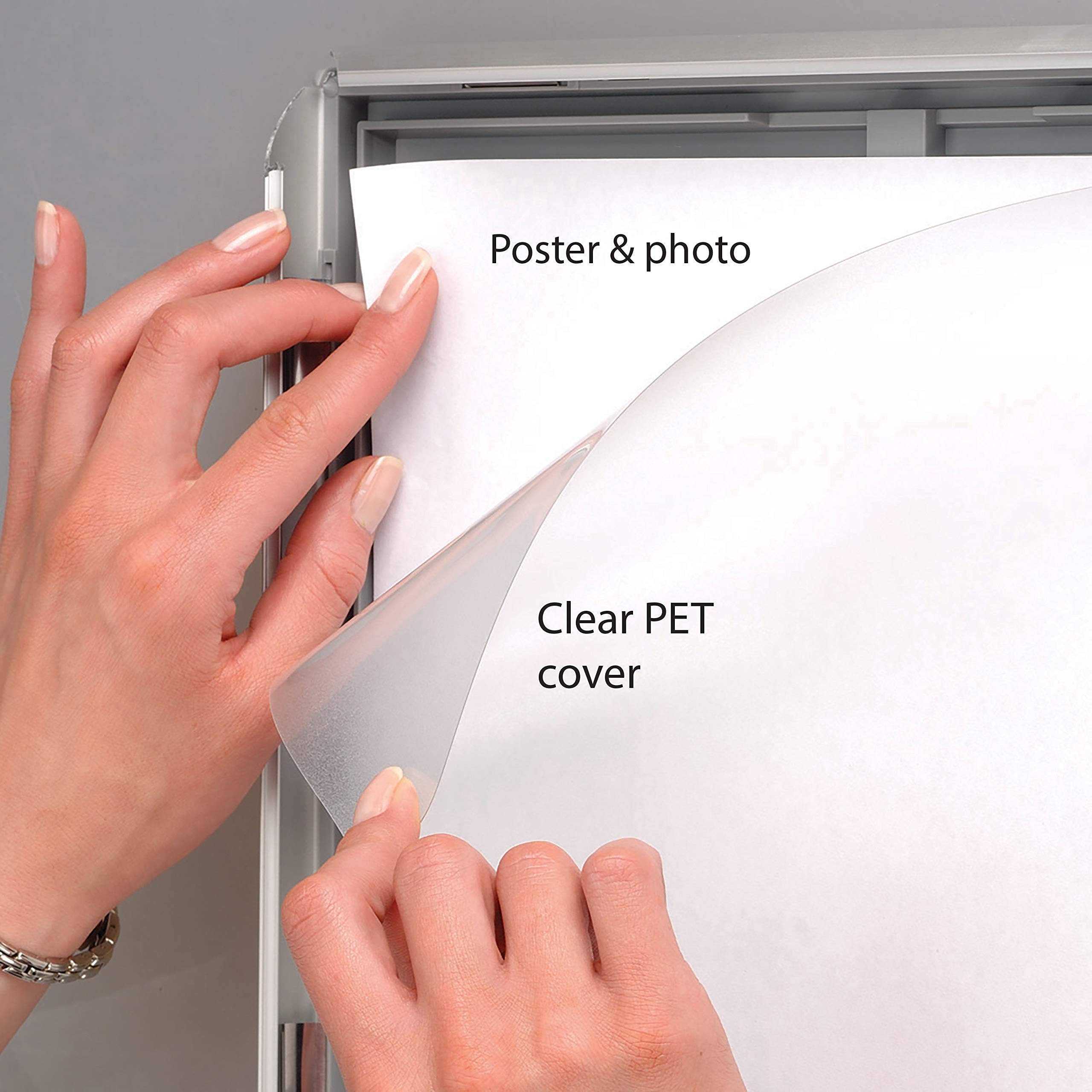 8.5 x 11 Silver Front Loading Diploma Picture Frame - 20 Pack | M&T Displays | 1