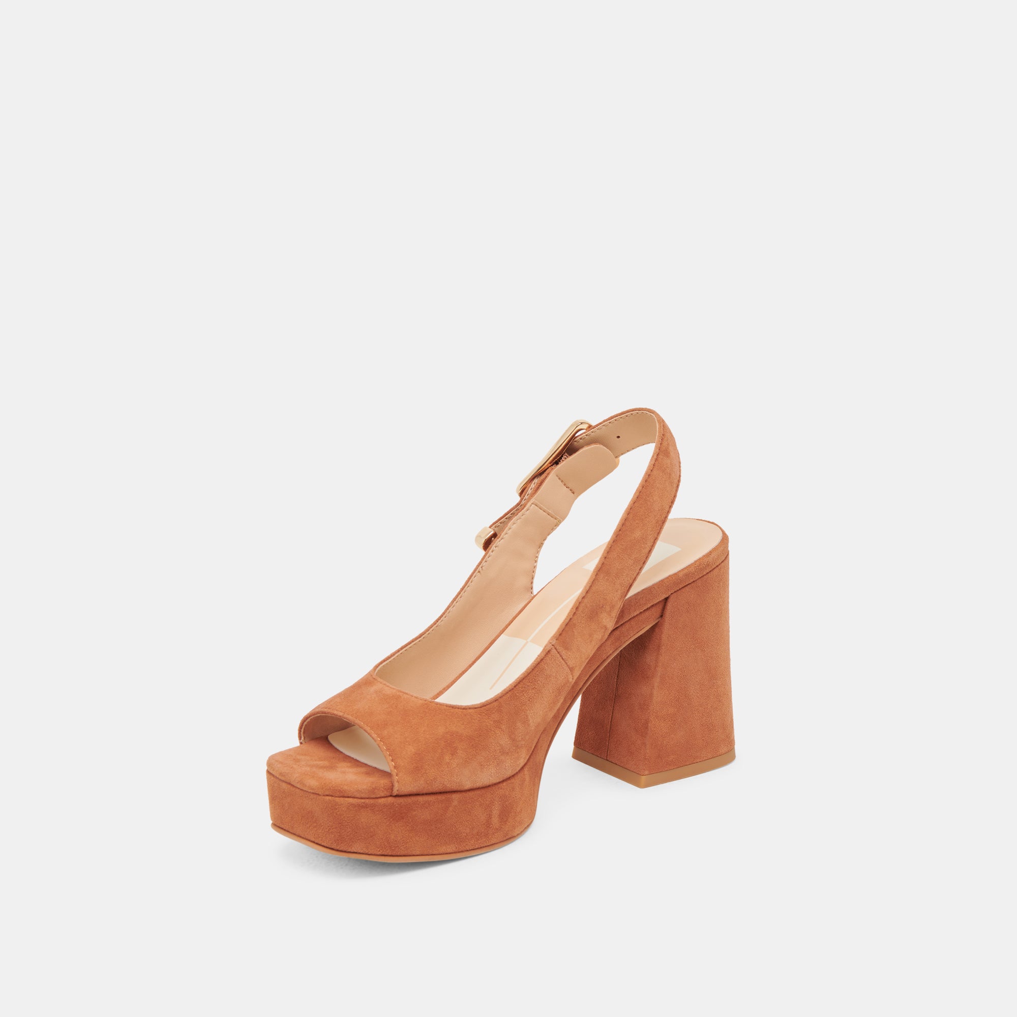 FLORES Women's Caramel Suede High Heels - Elegant Pointed Toe Pumps for Weddings, Parties & Office Wear