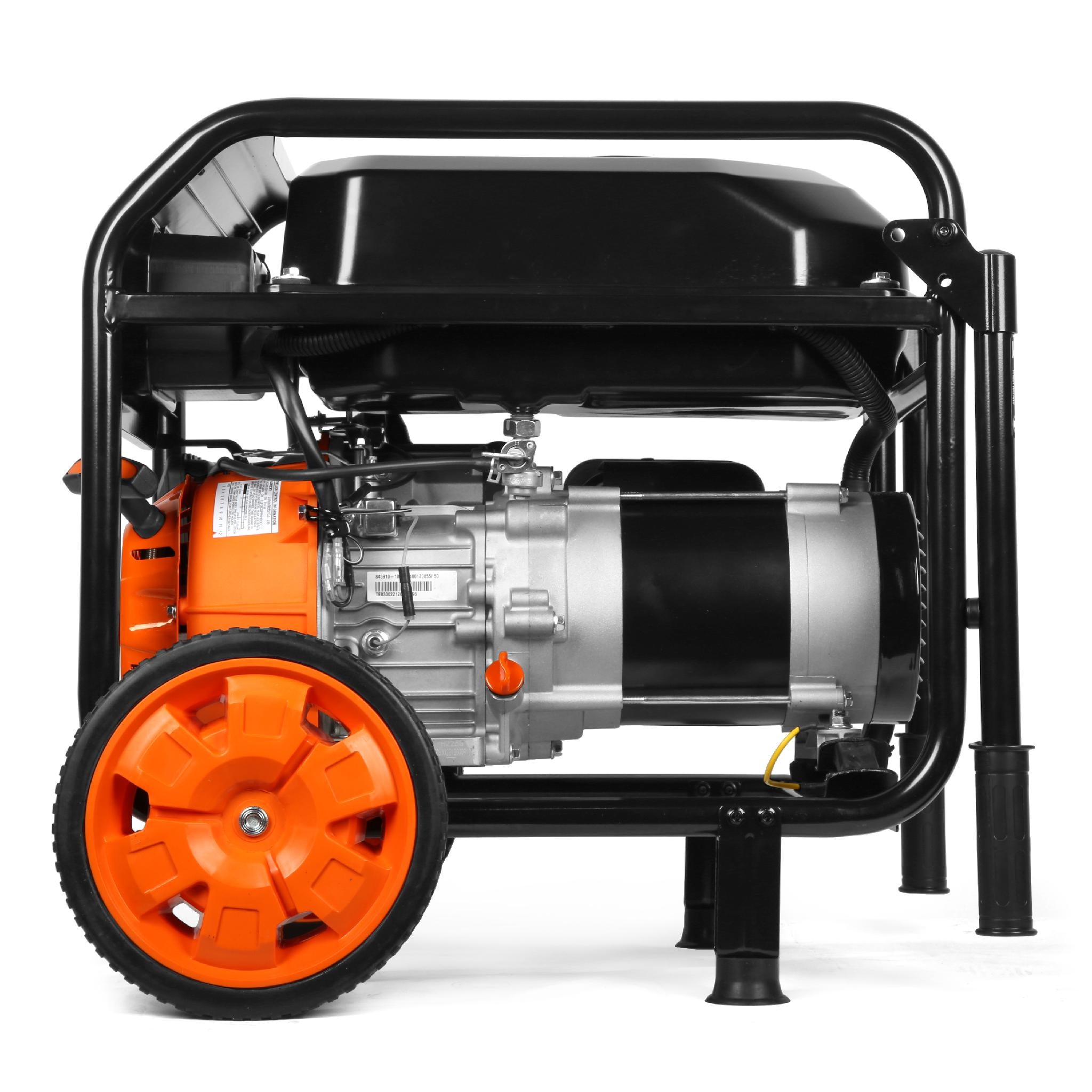 WEN GN5600 5600W Portable Generator with Wheel Kit - 224cc 4-Stroke Engine, Transfer Switch & RV Ready - Perfect for Camping, Home Backup Power & Outdoor Events