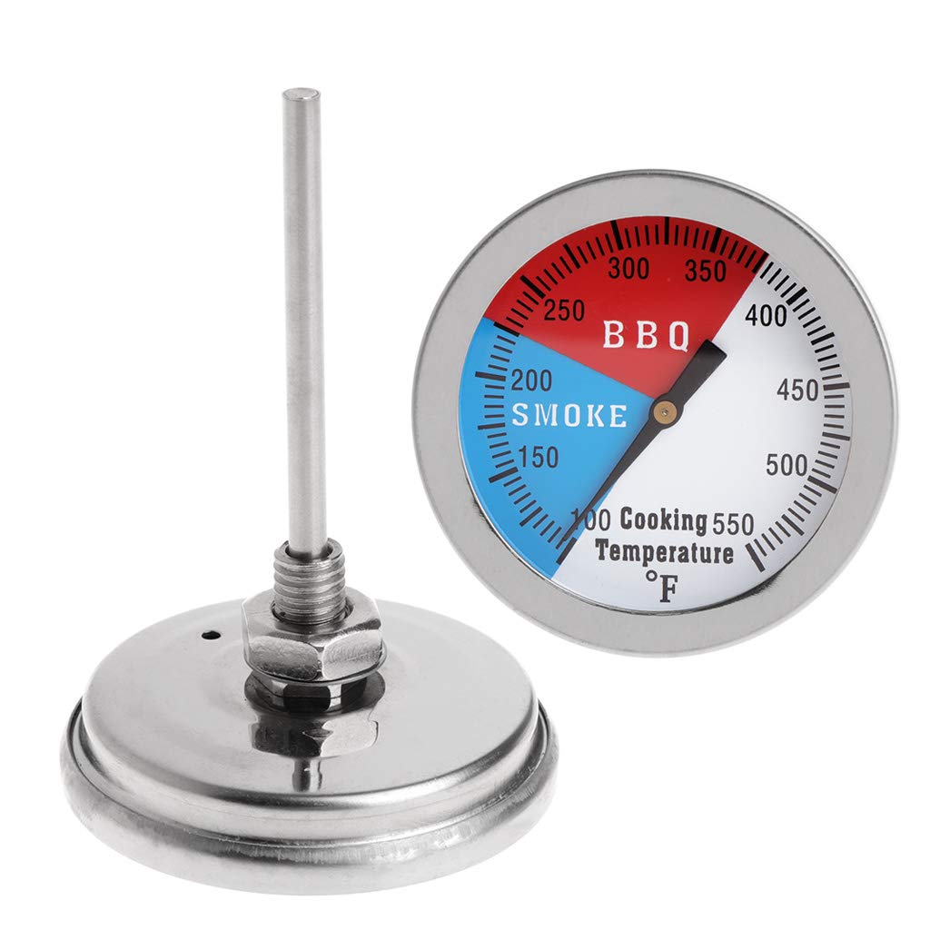 Premium Digital Meat Thermometer for BBQ Grill - 550℉ Stainless Steel 304 Probe with Instant Read & Fahrenheit Display - Perfect for Grilling, Smoking, Roasting, and Baking