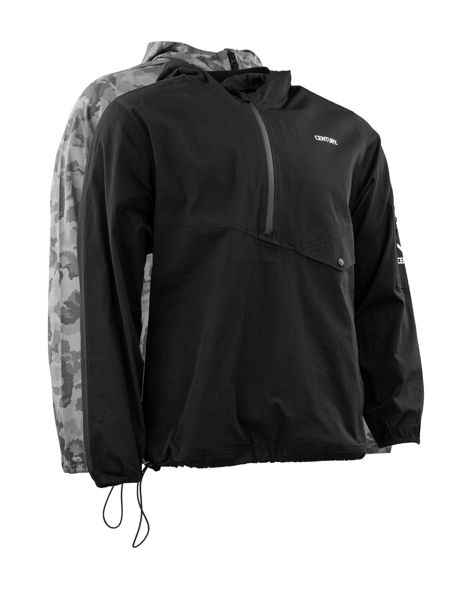 Century Men's Half Zip Hooded Pullover Sweatshirt - Lightweight Fleece Jacket for Running, Hiking & Casual Wear | Comfortable & Stylish Outdoor Activewear