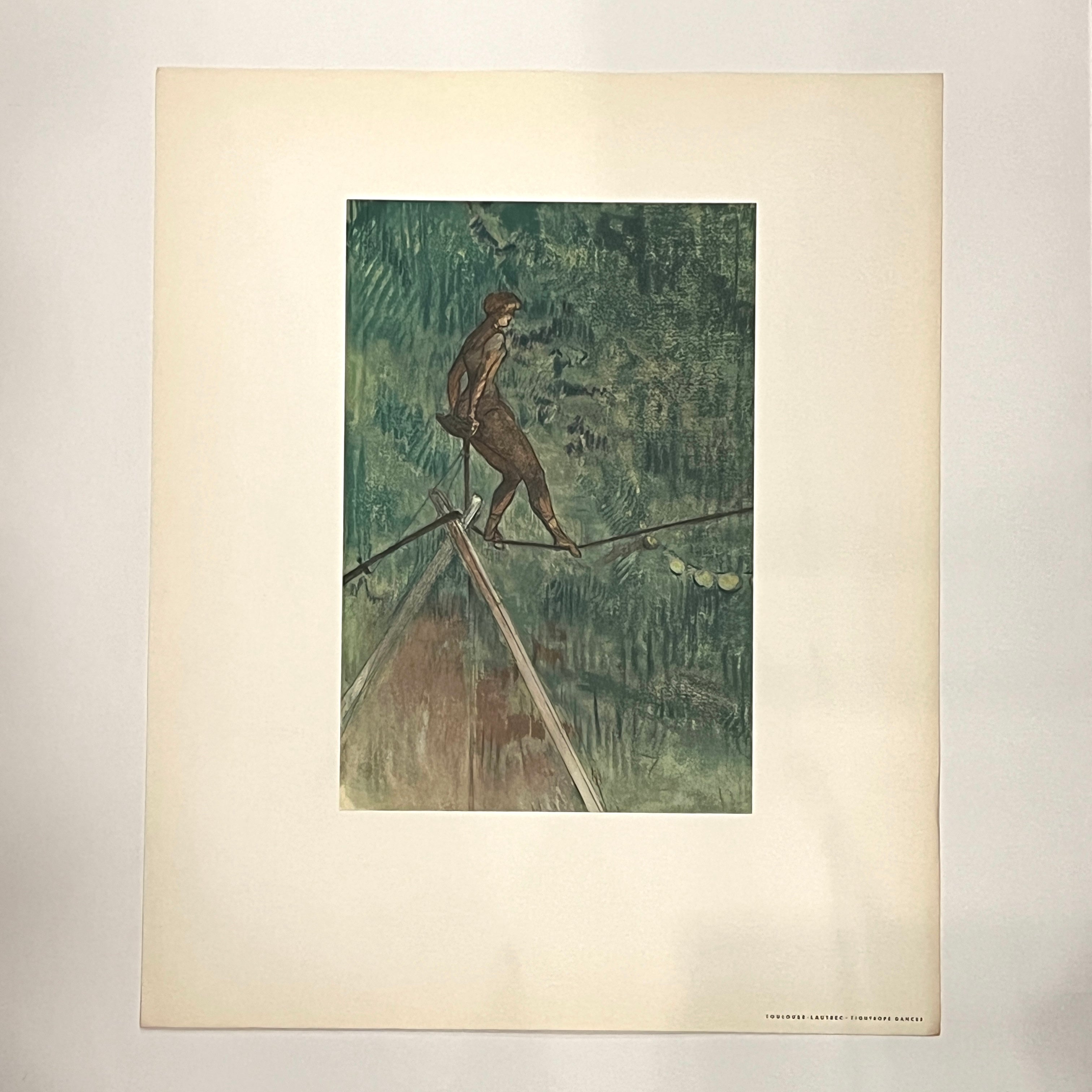 Henri de Toulouse-Lautrec Tightrope Dancer Circus Art Print - Vintage French Poster Reproduction - Perfect for Home Decor, Office Wall Art & Circus Theme Parties