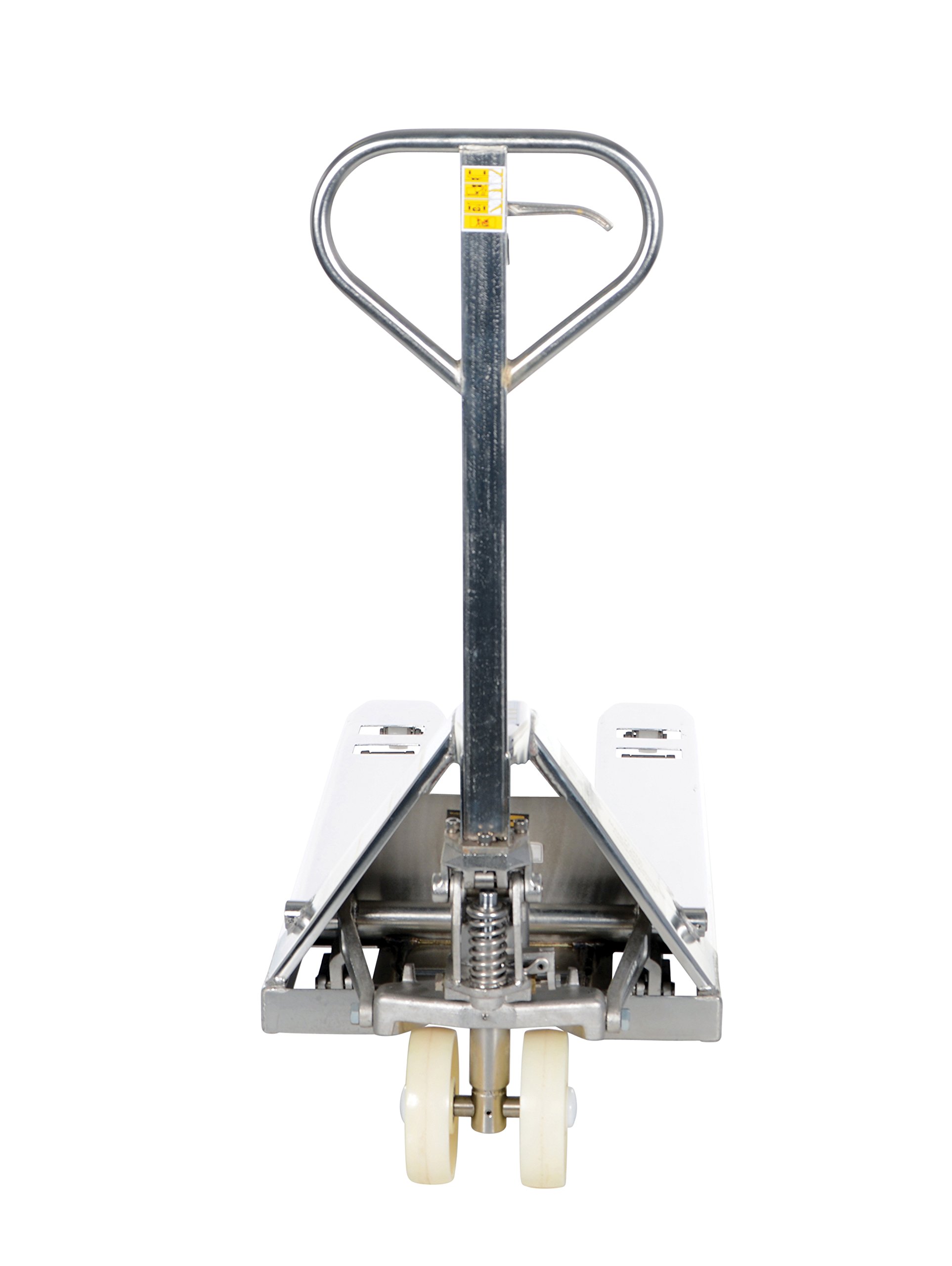 Vestil PM5-2048-SS Heavy Duty 304 Stainless Steel Pallet Jack with Nylon Wheels - 5500 lb Capacity, 45