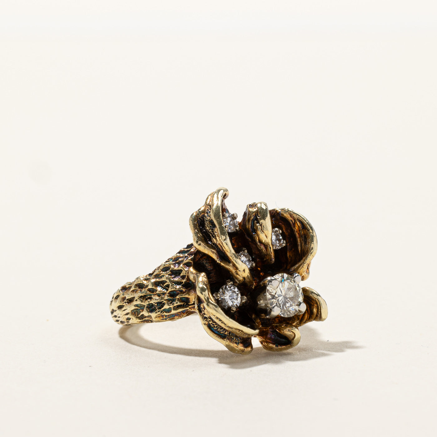 0.80ctw Textured Diamond Ring for Women - Size 6.5 | Elegant Wedding, Engagement & Anniversary Jewelry Gift | Perfect for Everyday Wear & Special Occasions