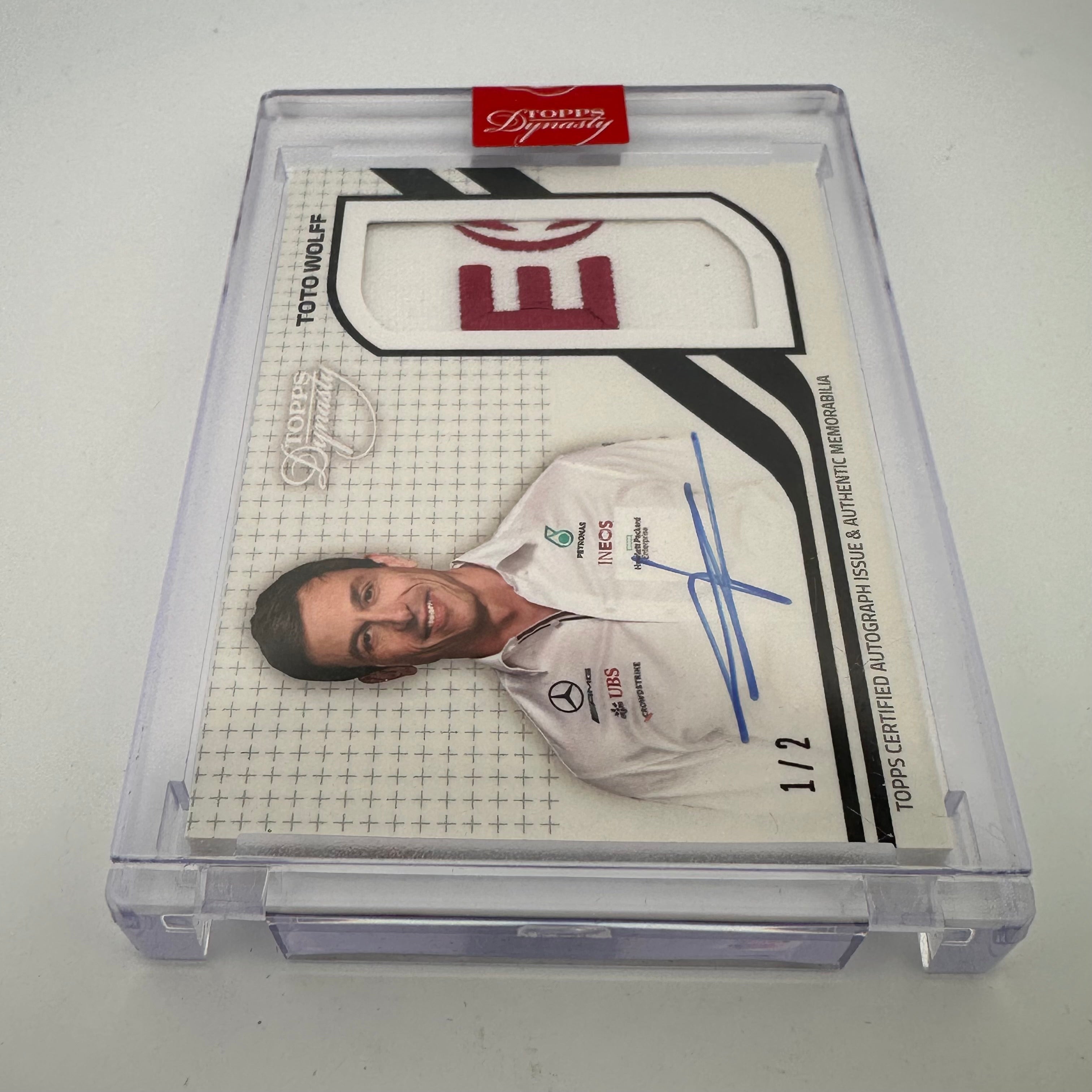 2021 Toto Wolff Dynasty Autograph Patch #DAP TW - 1/2 Black Limited Edition - Perfect for Formula 1 Collectors, Sports Memorabilia Displays, and Racing Enthusiast Gifts