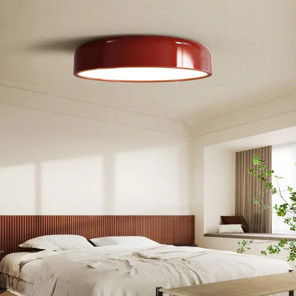 Modern Round LED Flush Mount Ceiling Light Fixture - Energy Efficient, Dimmable, for Bedroom, Living Room, Kitchen & Hallway Lighting