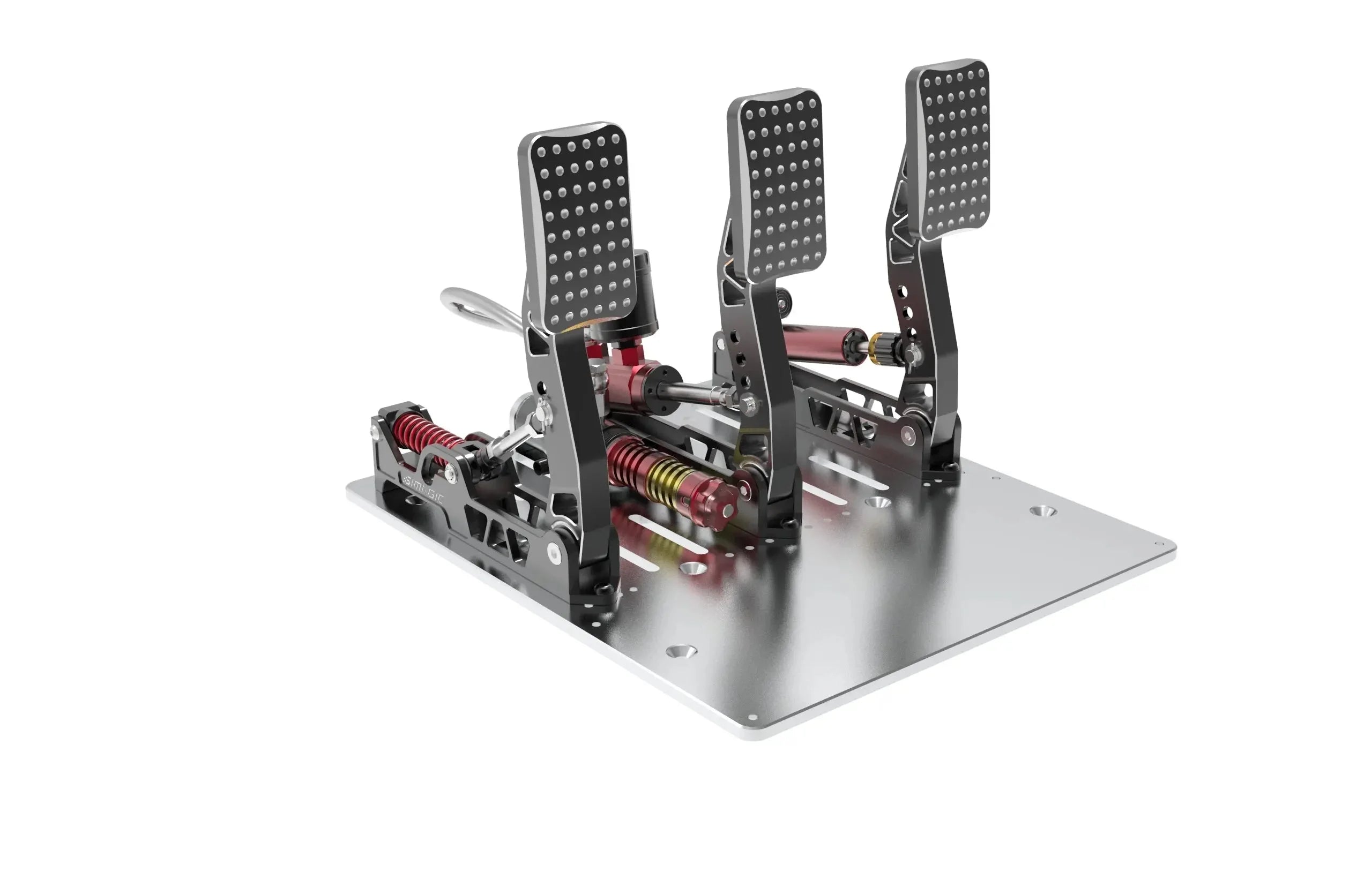 SIMAGIC P2000 Racing Pedals - High-Performance Brake Pedal with Red Pistons for Sim Racing Enthusiasts | Perfect for PC, PS5, and Xbox Racing Games
