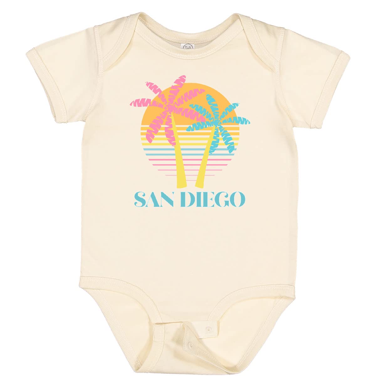 Inktastic San Diego California Beach Vacation Baby Bodysuit - Cute Infant Onesie for Boys & Girls - Perfect for Family Trips, Beach Photos & Summer Outfits
