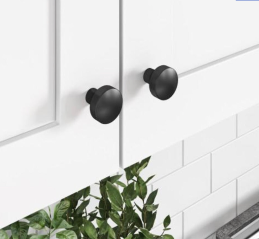 Matte Black Cabinet Drawer Pulls and Knobs - Modern Kitchen & Bathroom Hardware for Drawers and Cabinets - Durable Matte Finish for Home & Office Furniture
