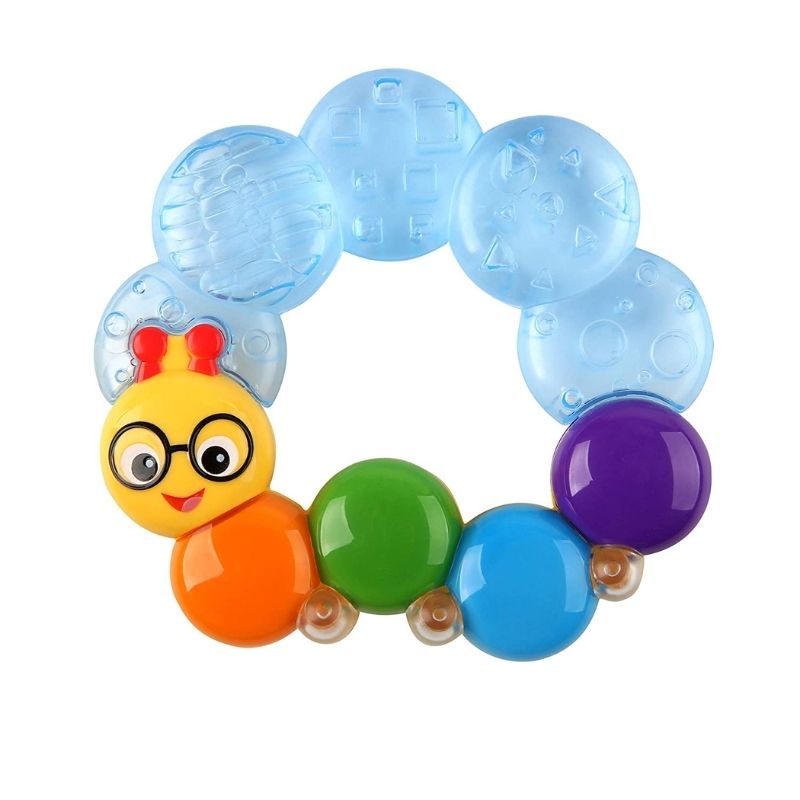 Organic Caterpillar Teether for Babies - Safe & Soft Silicone Teething Toy for Infants - Perfect for Soothing Sore Gums at Home or On-the-Go