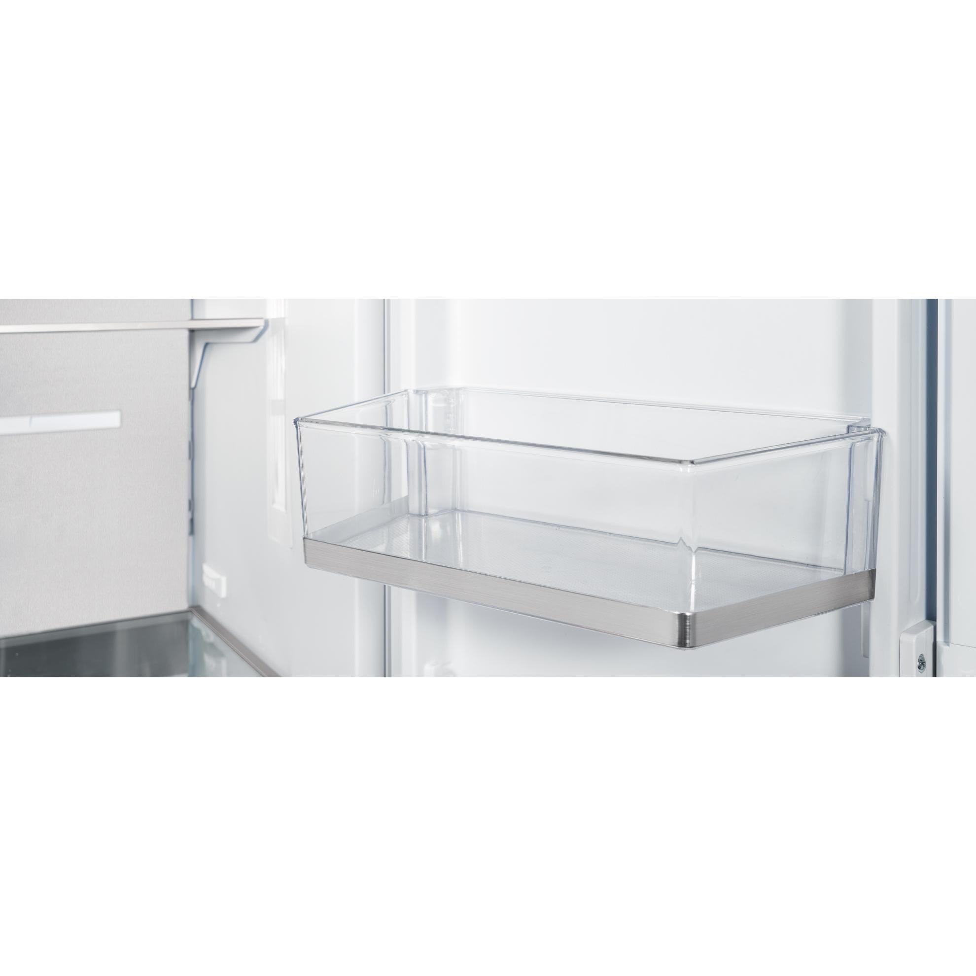 Bertazzoni 36 Inch Built-In French Door Refrigerator with Ice Maker & Internal Water Dispenser - Stainless Steel REF36FDBZPNV/24 - Perfect for Modern Kitchens & Open-Concept Homes