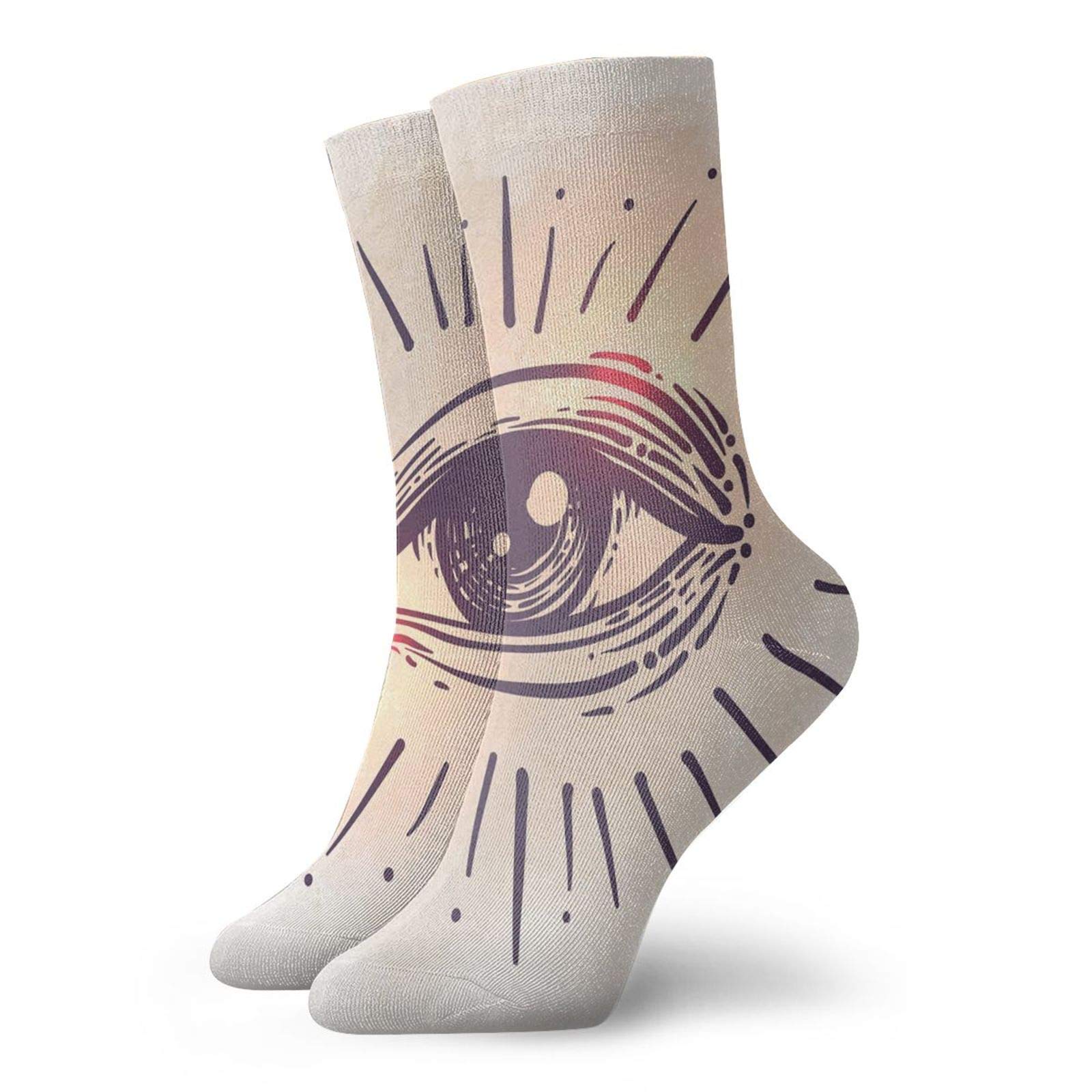Funky Colorful Cushioned Sport Socks for Men & Women - Breathable Athletic Running Socks with Arch Support | Perfect for Gym, Jogging & Everyday Wear