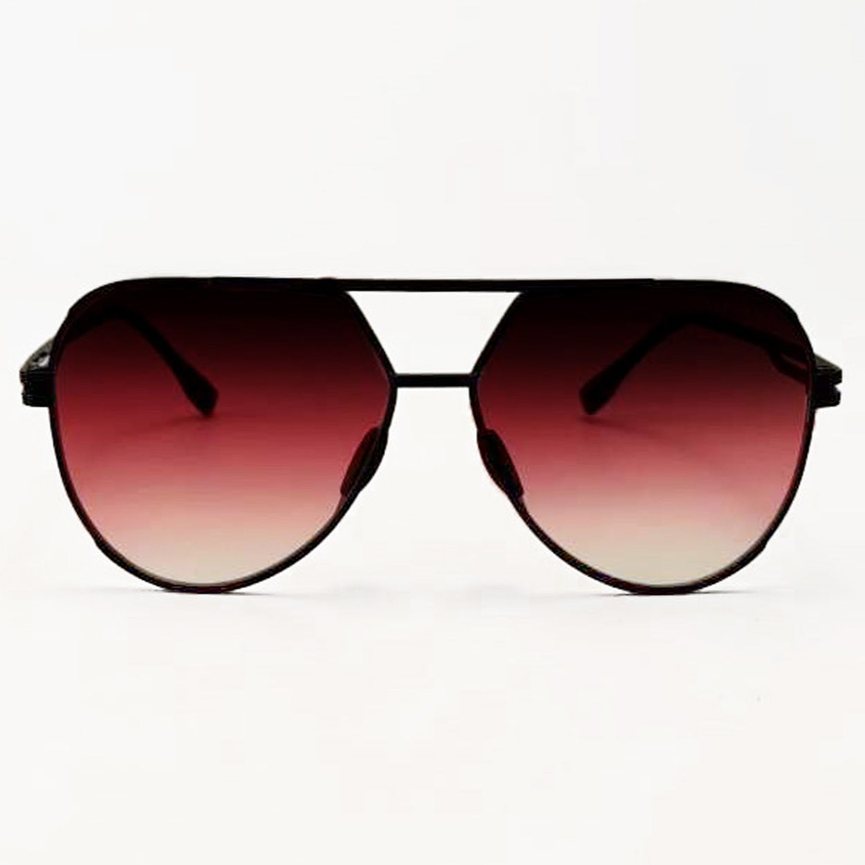 Untangled x Emily Tangle-Free Ruby Aviator Sunglasses - Polarized UV Protection for Women - Perfect for Driving, Beach & Outdoor Activities