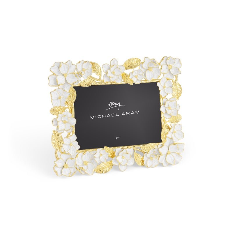 5x7 Gardenia Sculpted Picture Frame - Elegant Floral Wall Decor for Home, Office & Wedding Photos | Perfect for Displaying Memories & Gifts
