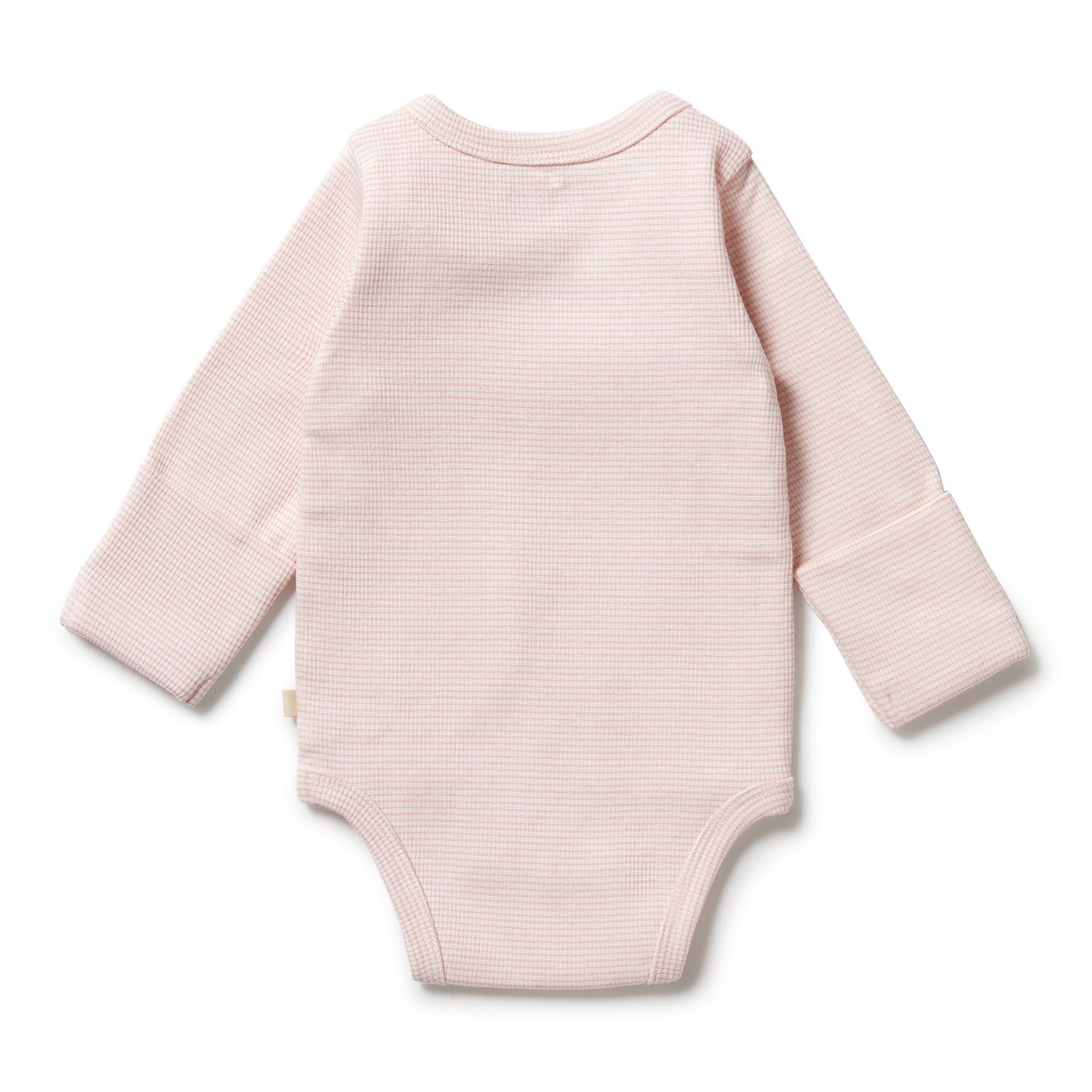 Organic Stripe Rib Kimono Bodysuit - Soft Cotton Baby Romper for Newborns & Infants - Perfect for Playtime, Photos & Everyday Wear