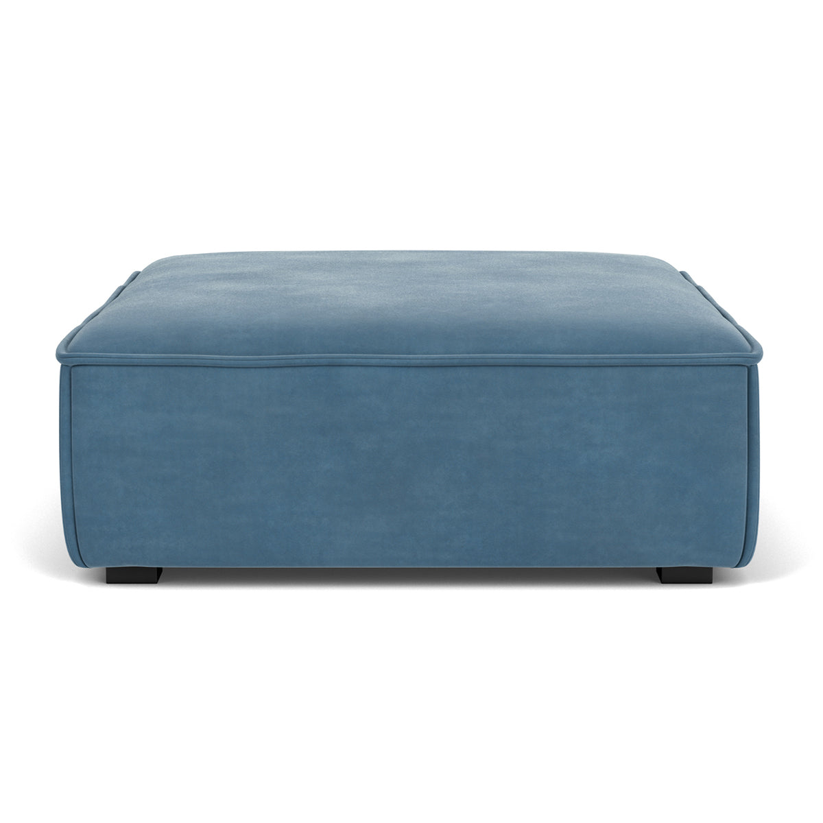 Premium Daphne Velvet Extra Large Footrest - Soft & Supportive Ottoman for Living Room, Office & Bedroom - Comfortable Foot Rest Stool for Relaxing, Working & Nursing (Grey)
