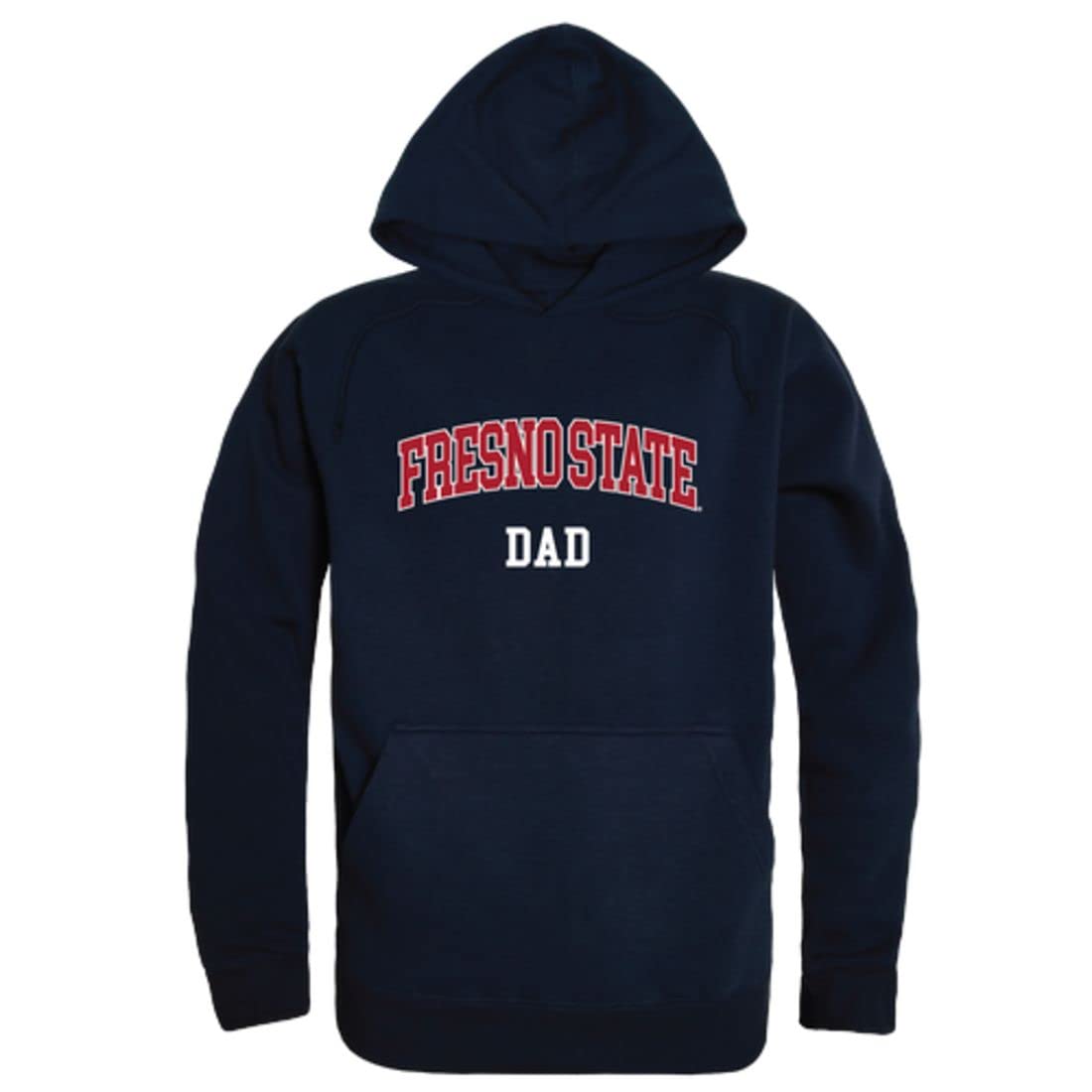 Fresno State Bulldogs Dad Fleece Hoodie Sweatshirt - Heather Grey | Comfortable NCAA Fan Apparel for Men, Game Day Outfit, Casual Winter Wear