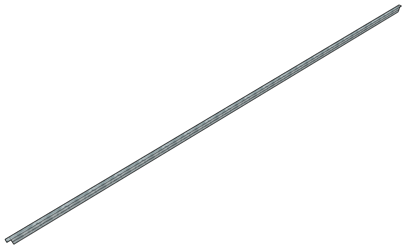 Galvanized 20ft Steel Roof Truss Purlin for Livestock Stall Panel Systems - Durable Barn Construction & Agricultural Building Support