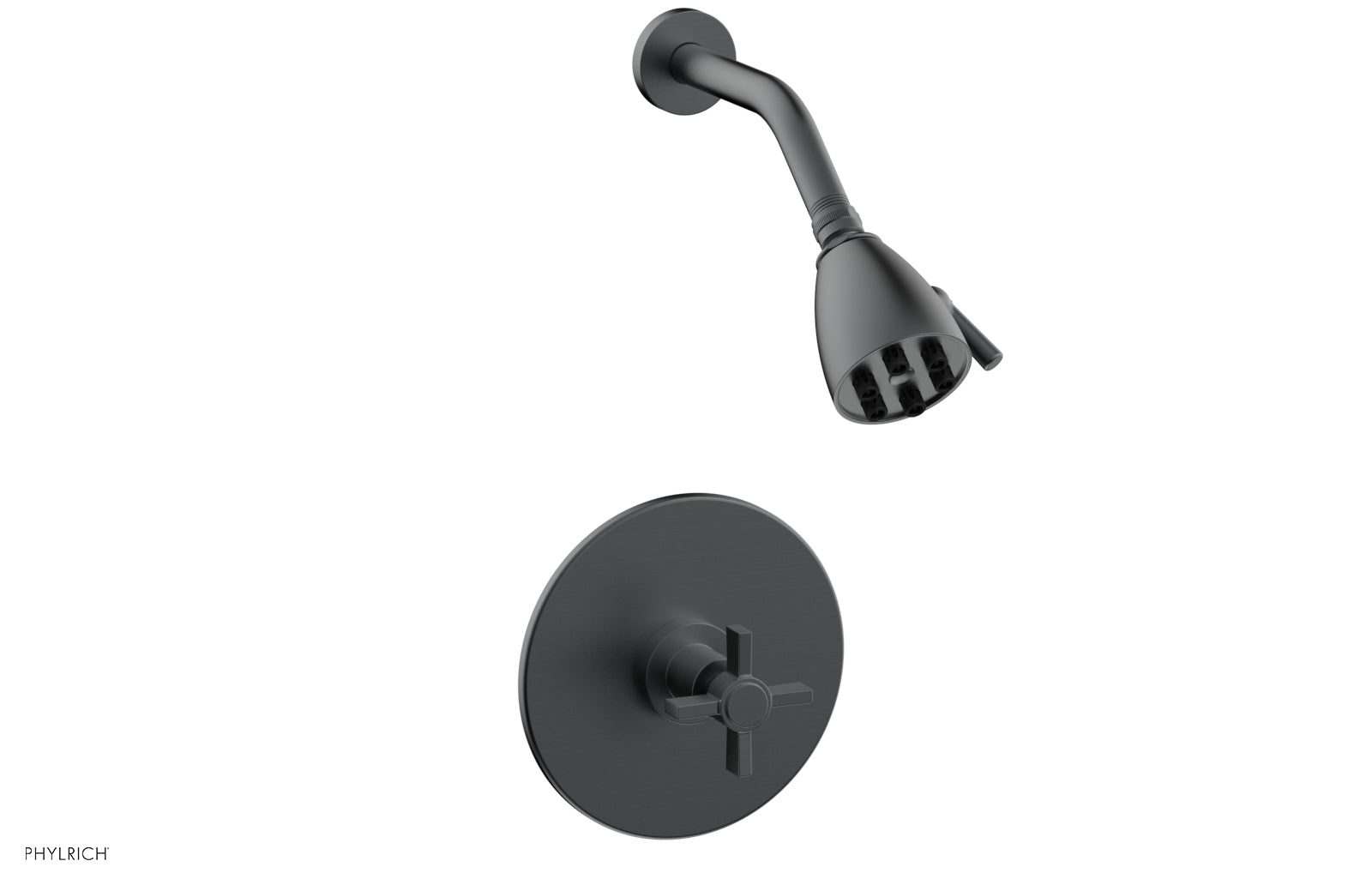 BASIC Pressure Balance Shower Set with Blade Cross Handle DPB3137 - Perfect for Modern Bathrooms & Spa-Like Shower Experience