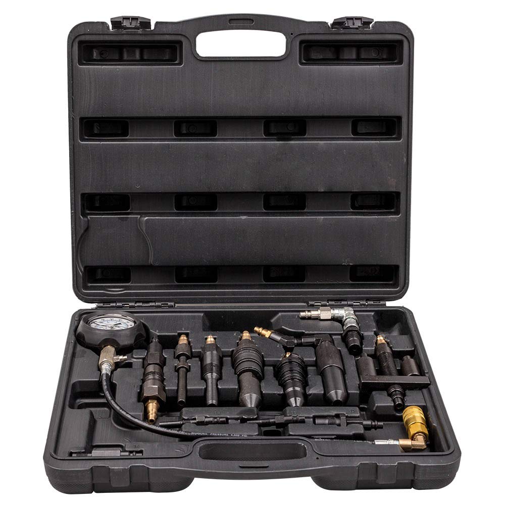 Maxpeedingrods Diesel Engine Compression Tester Kit - Professional Cylinder Pressure Gauge for Semi Trucks, Tractors & Heavy Equipment | Engine Diagnostic Tool for Mechanics & DIY Auto Repair