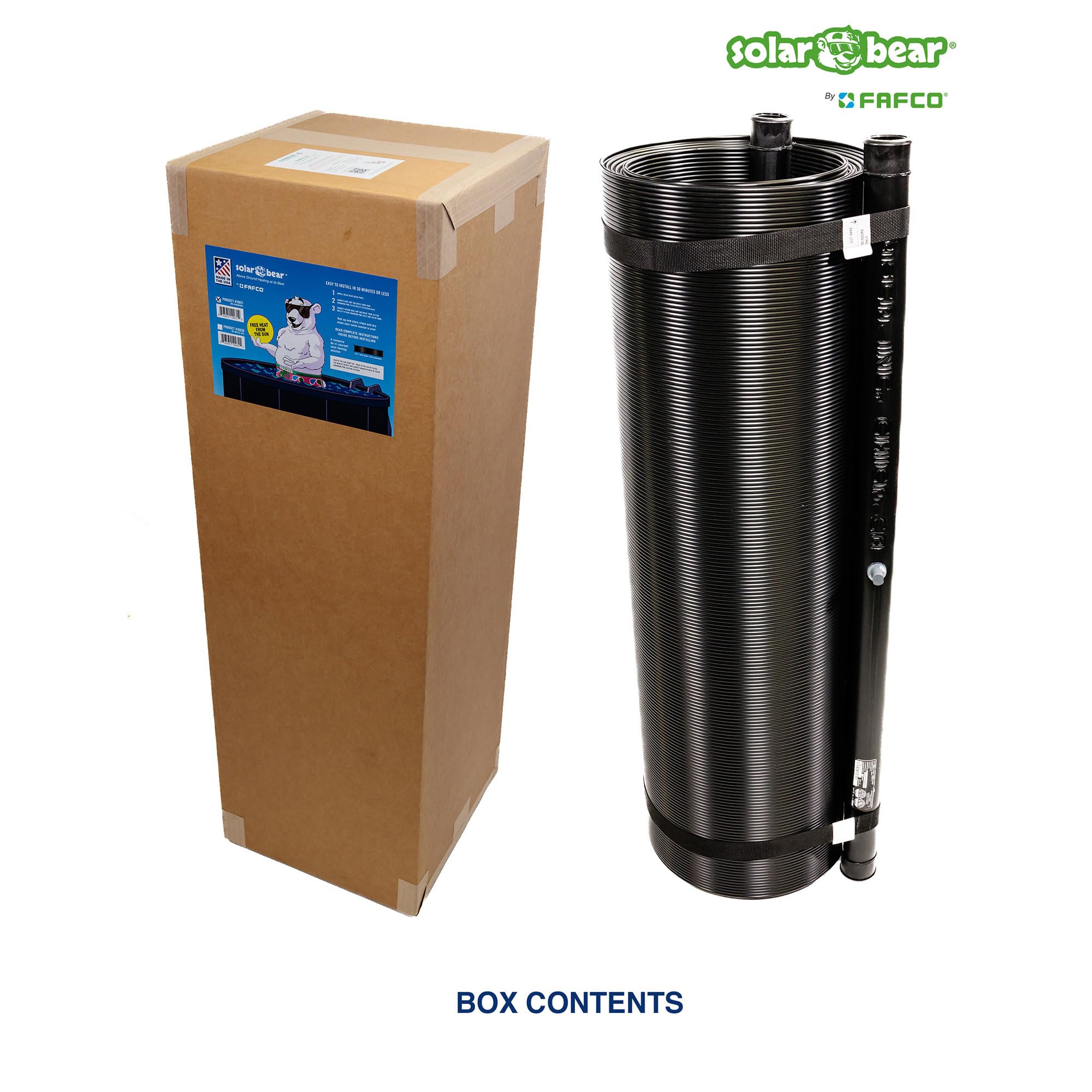 High Efficiency Solar Pool Heater Kit - 3ft x 9in x 20ft Universal Above Ground Swimming Pool Solar Heating System with DIY Starter Kit | Perfect for Backyard Pools, Spas & Outdoor Water Heating