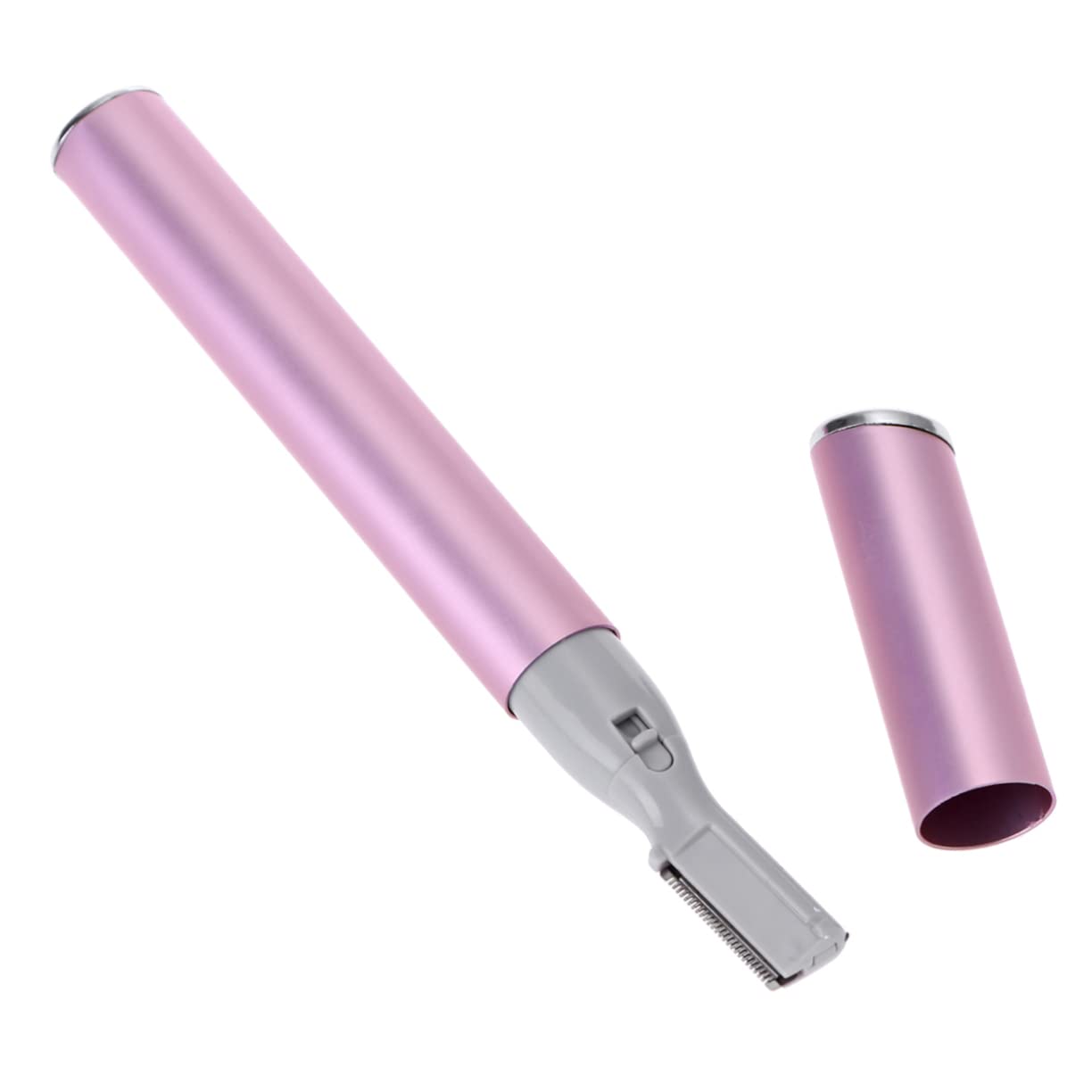 Portable Electric Eyebrow Razor for Women - Battery Operated Micro Trimmer & Facial Hair Remover | Pink Body Hair Shaver for Eyebrows, Face & Bikini Line | Perfect for Travel, Home & Salon Use