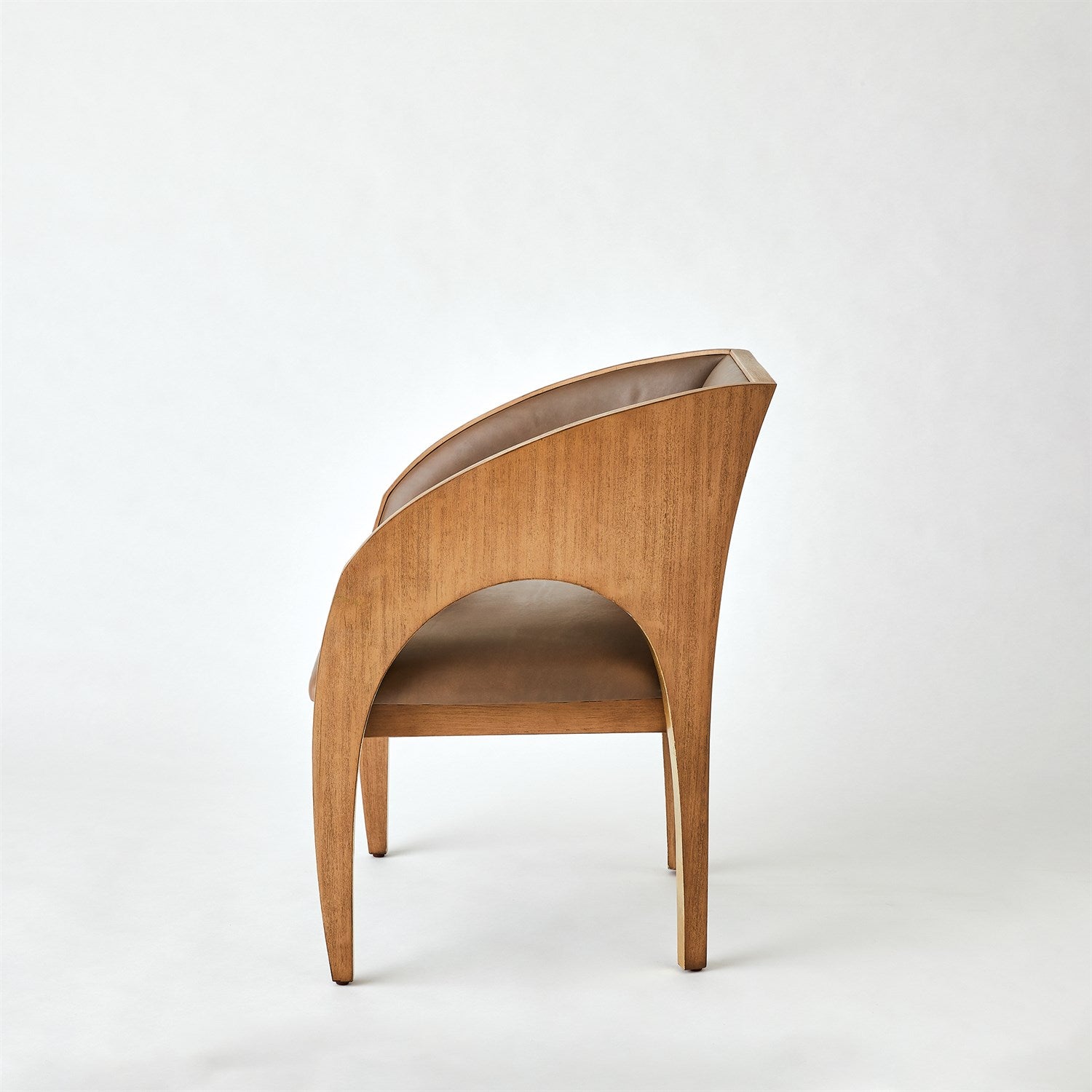 Arches Occasional Chair in Nutmeg/Champagne - Stylish Accent Chair for Living Room, Bedroom or Office Decor