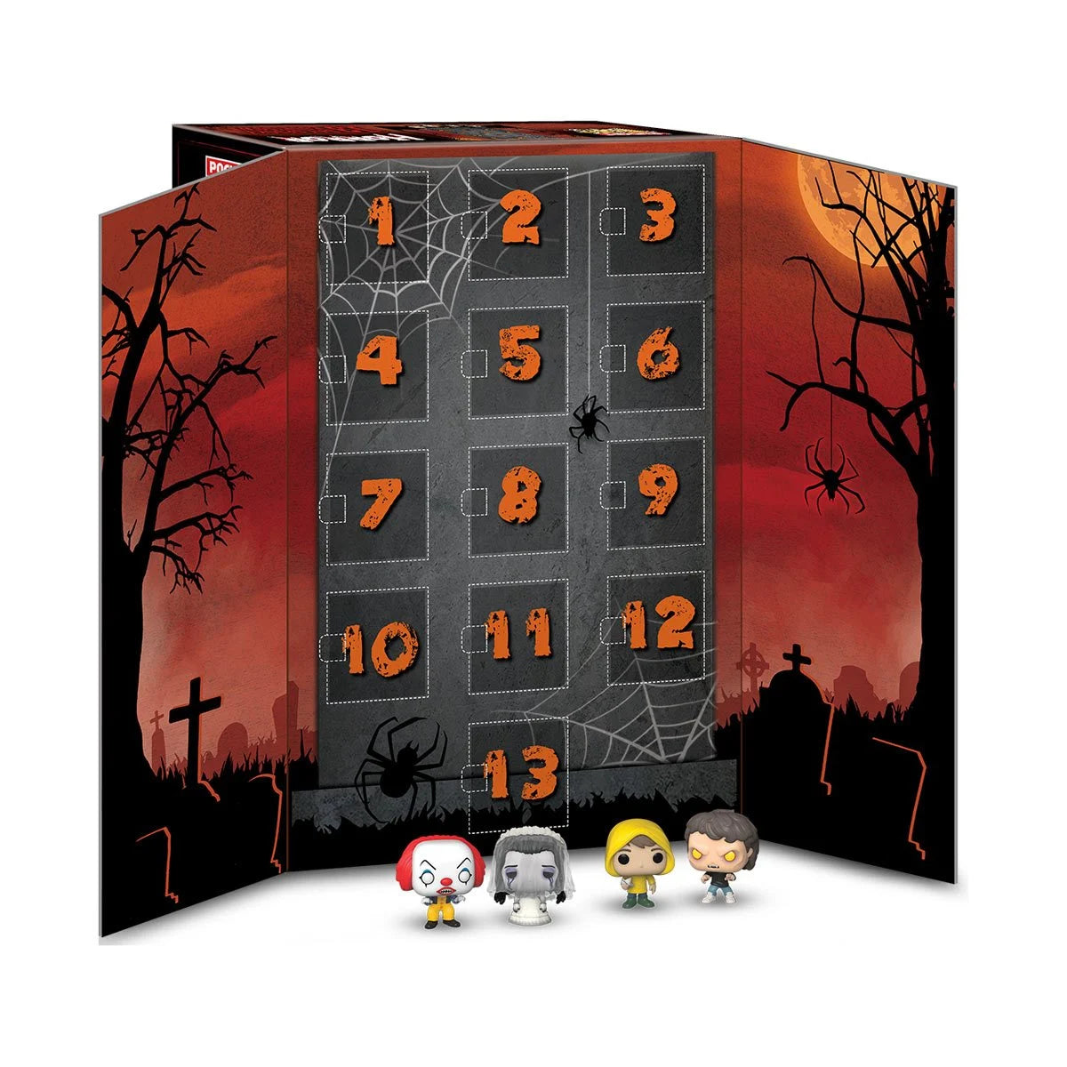 Horror Spooky Countdown 2023 Edition - 13-Day Funko Advent Calendar with Collectible Figures | Perfect for Halloween Decor & Gift Giving