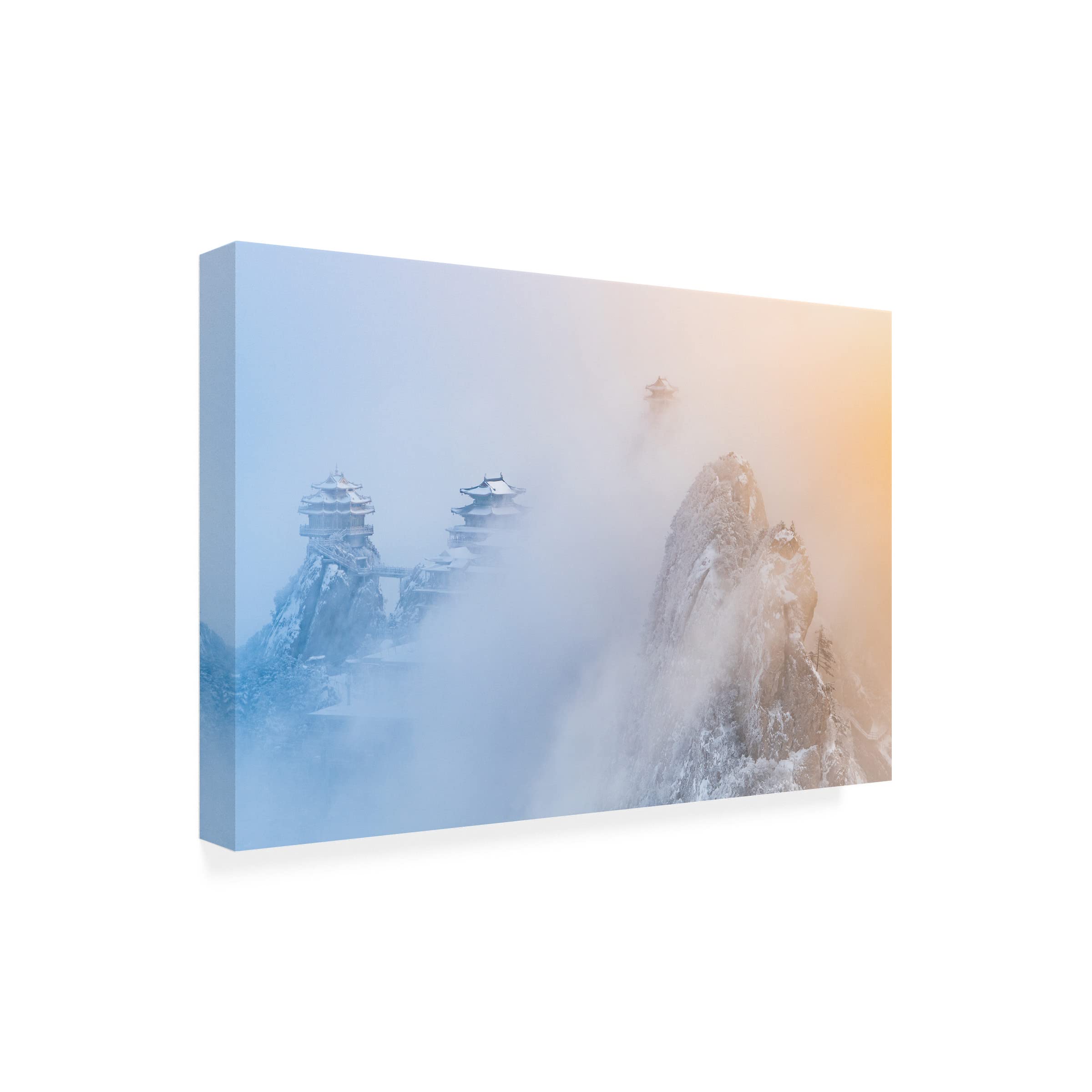 Trademark Fine Art 'Laojun Mountain' Canvas Wall Art Print by Simoon - Perfect for Living Room, Bedroom & Office Decor