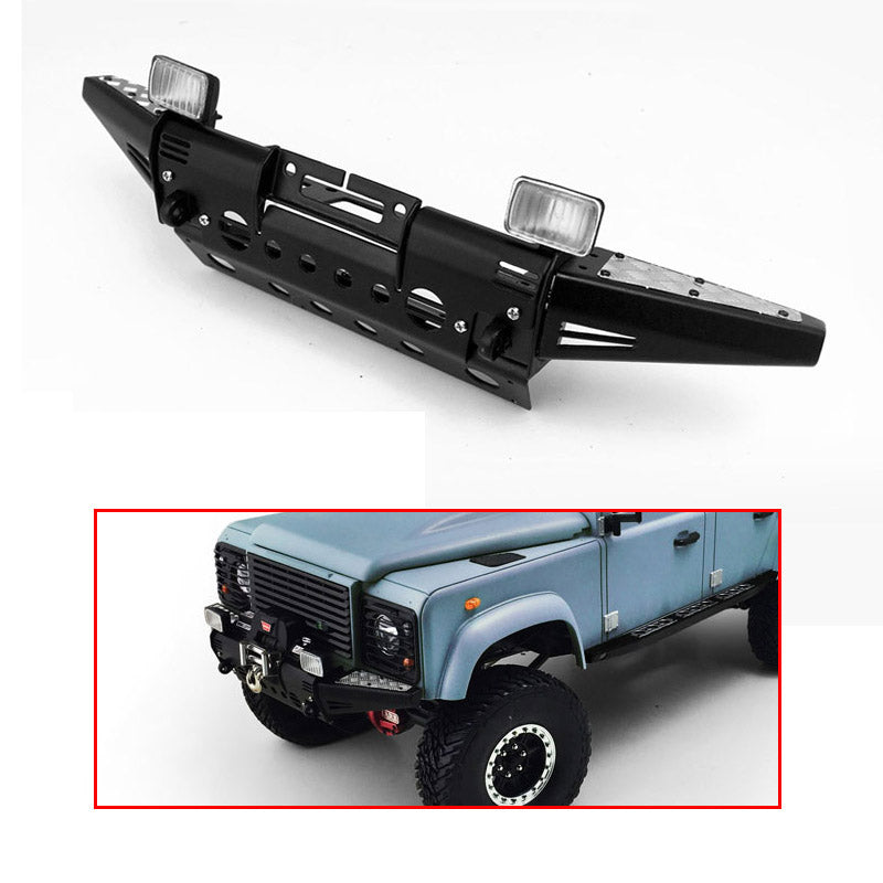 1/10 Scale Metal CC Hand Front Bumper Replacement Part for G2 D90 D110 RC Rock Crawler - Heavy Duty Off-Road Accessory for Trail & Competition Use