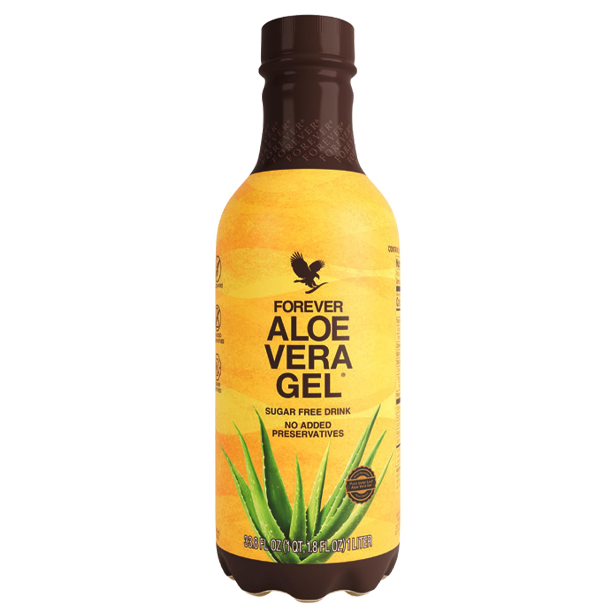 Forever Living Aloe Vera Gel - 99.7% Pure Inner Leaf Juice, Preservative-Free, 33.8 fl oz | Hydrating Skin Care, Sunburn Relief & Hair Treatment for Men & Women