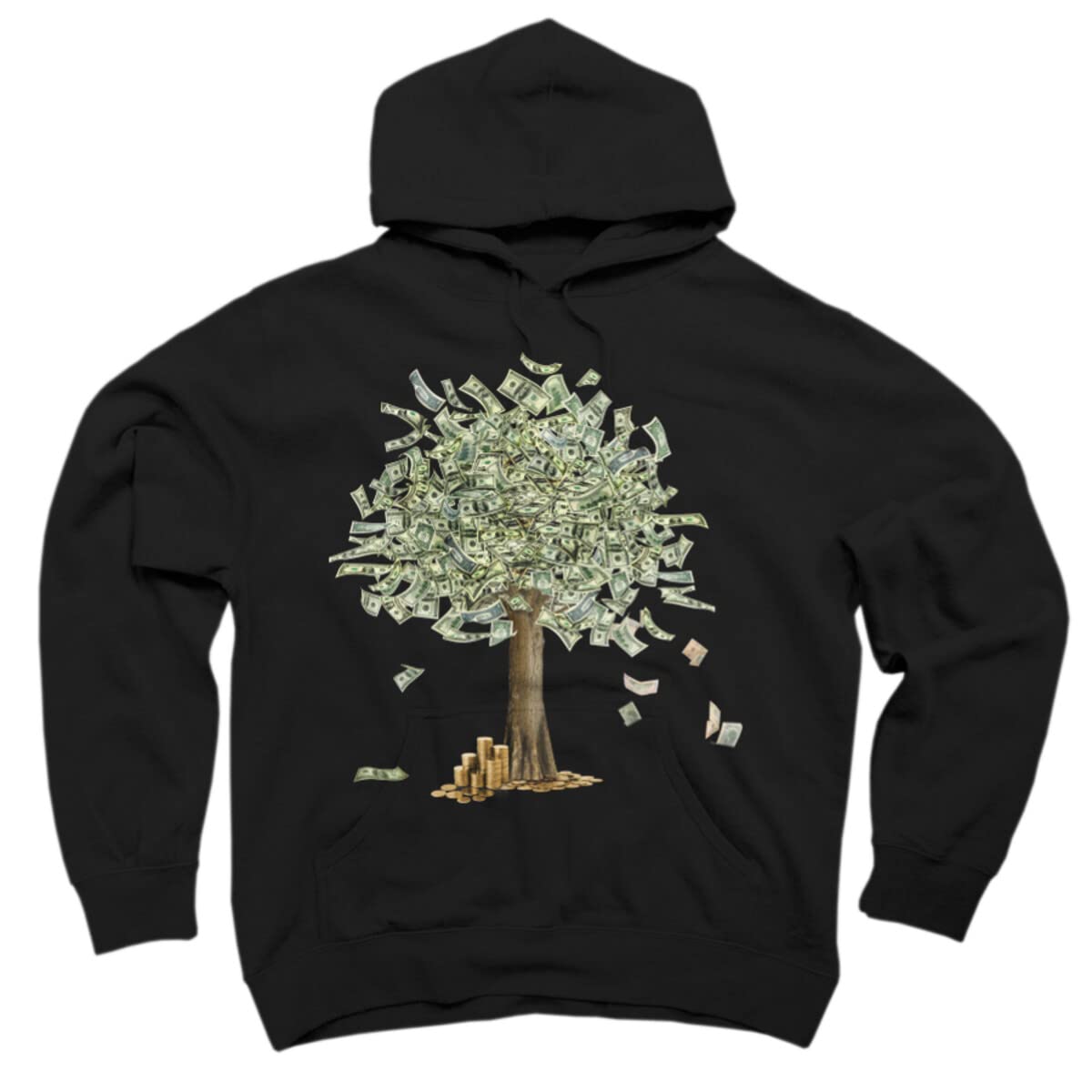 Abstractofficial Money Grows on Trees? Unisex Pullover Hoodie - Soft Cotton Streetwear Sweatshirt for Men & Women - Perfect for Casual Outfits, Street Style & Loungewear