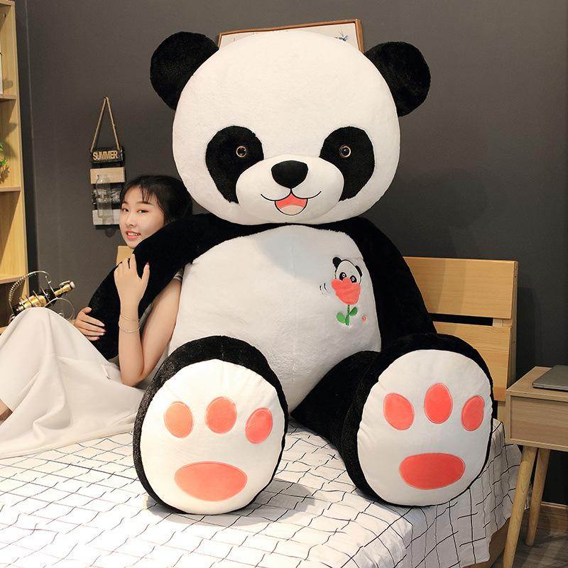 Pochoo: Giant Panda Plush Toy - Soft & Cuddly Stuffed Animal for Kids, Bedroom Decor & Gifts | Perfect for Nursery, Birthday Presents & Panda Lovers