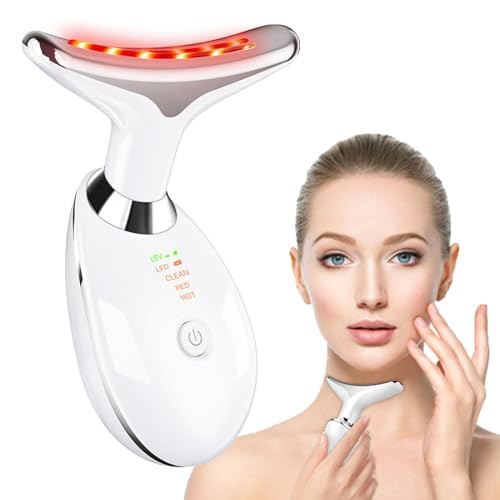Triple Action Face & Neck Massager with Color Therapy Modes - Skin Rejuvenation & Facial Care Device for Relaxation & Anti-Aging at Home or Spa