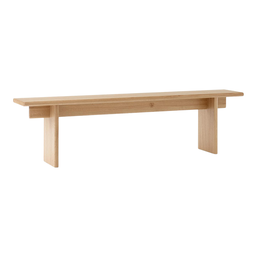 Ita OS5 & OS6 Wooden Bench - Solid Oak Dining Table Bench with Backrest, Rustic Kitchen Bench Seating for Dining Room, Kitchen Island, or Outdoor Patio
