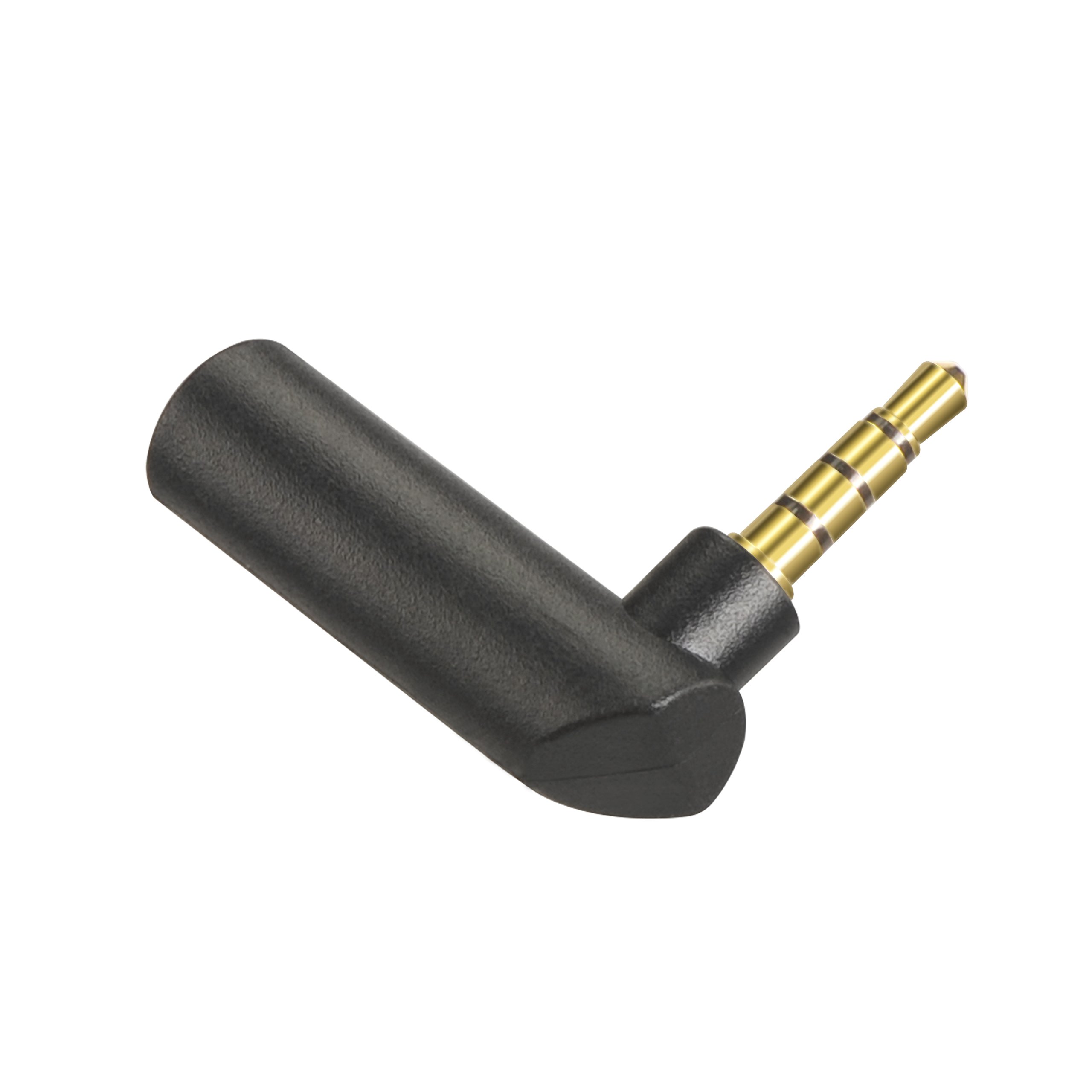 90 Degree 3.5mm Male to Female Stereo Audio Extension Adapter - Right Angle 1/8 Inch TRRS Gold Plated Mini Plug Connector (3-Pack) - Perfect for Headphones, Gaming Headsets & Mobile Devices