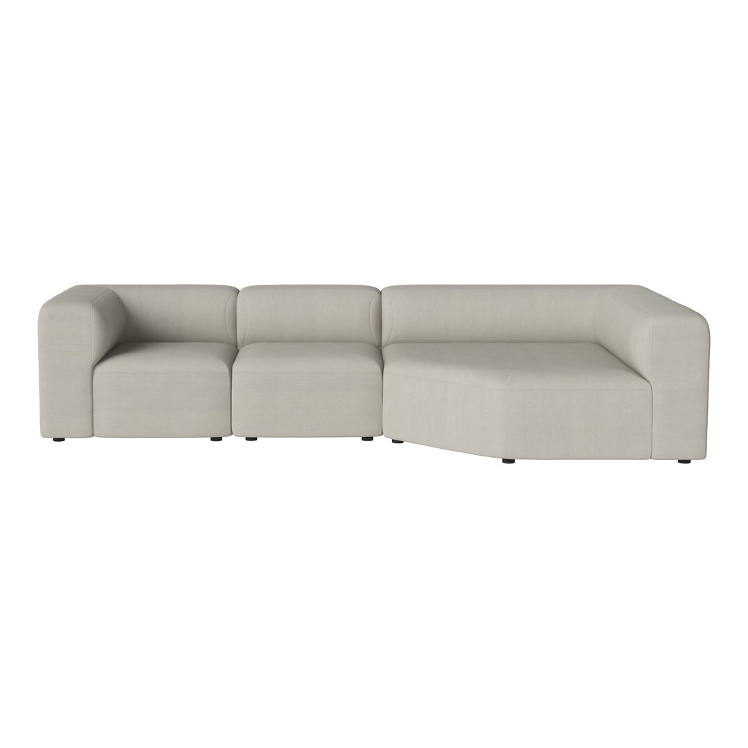 Angle 3-Seater Corner Sofa with Large Chaise - Modern L-Shaped Sectional Couch for Living Room, Lounge & Family Room