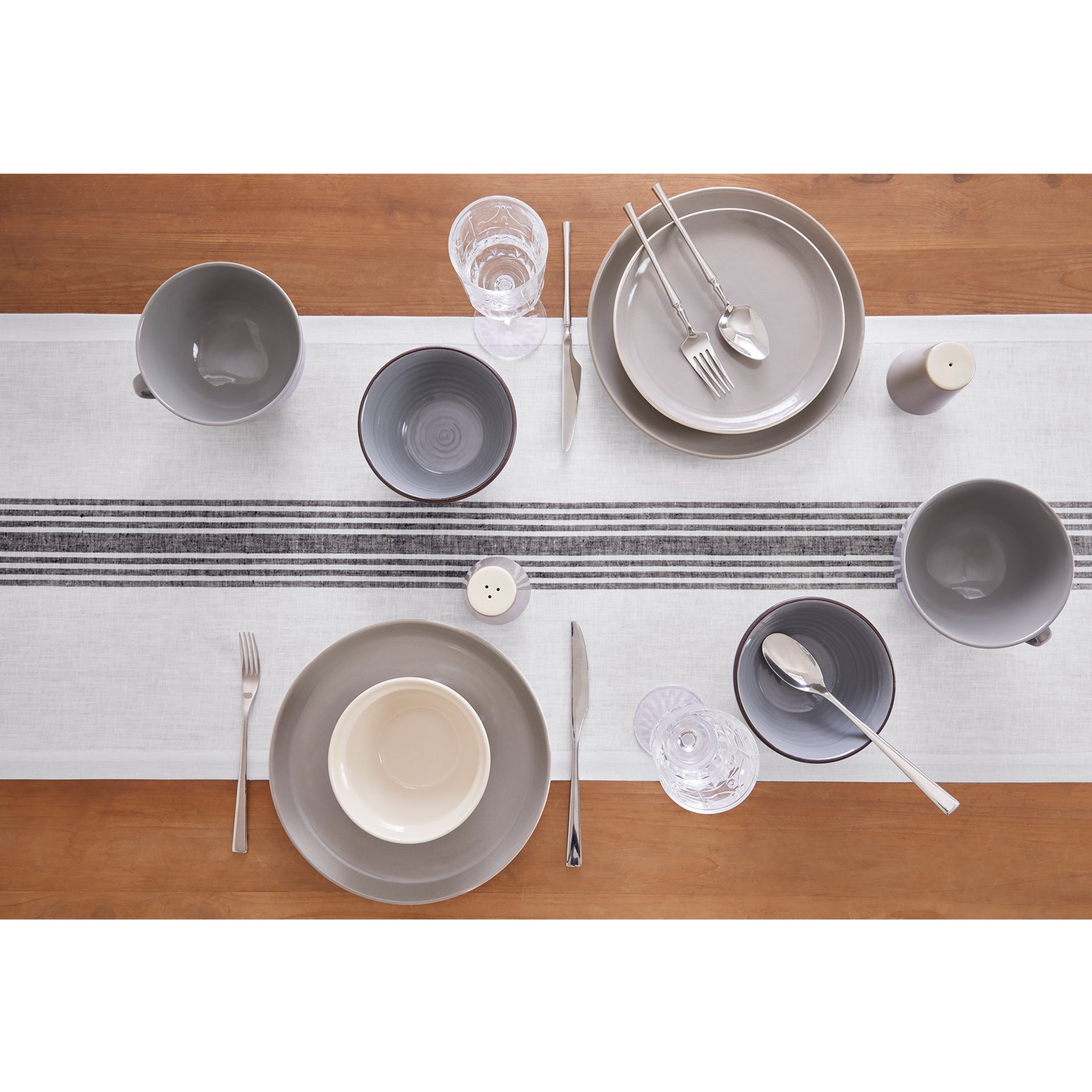 Farmhouse Table Runner - 16 Inch & 18 Inch Wide Cotton Linen Blend - Perfect for Dining Tables, Kitchen Decor & Rustic Weddings