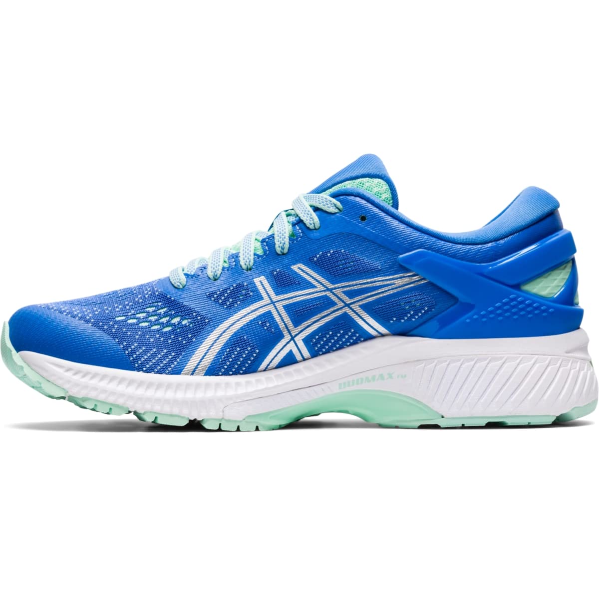 ASICS Women's Gel-Kayano 26 Running Shoes - Lightweight Stability Sneakers for Women, Size 5, Blue Coast/Pure Silver - Perfect for Marathon Training, Jogging & Gym Workouts