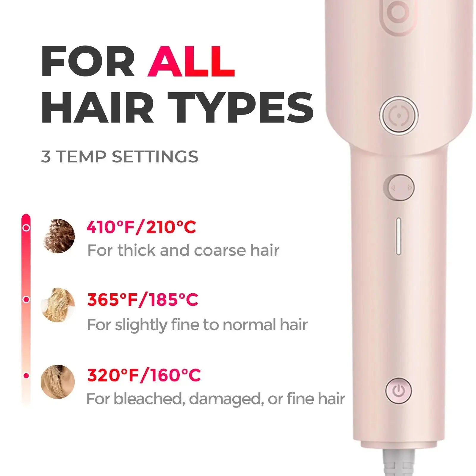 Tymo Curlpro Hair Styler - Professional Curling Iron for Perfect Beach Waves & Curls | Salon-Quality Styling Tool for Home Use | Great for Parties, Weddings & Everyday Hairstyles