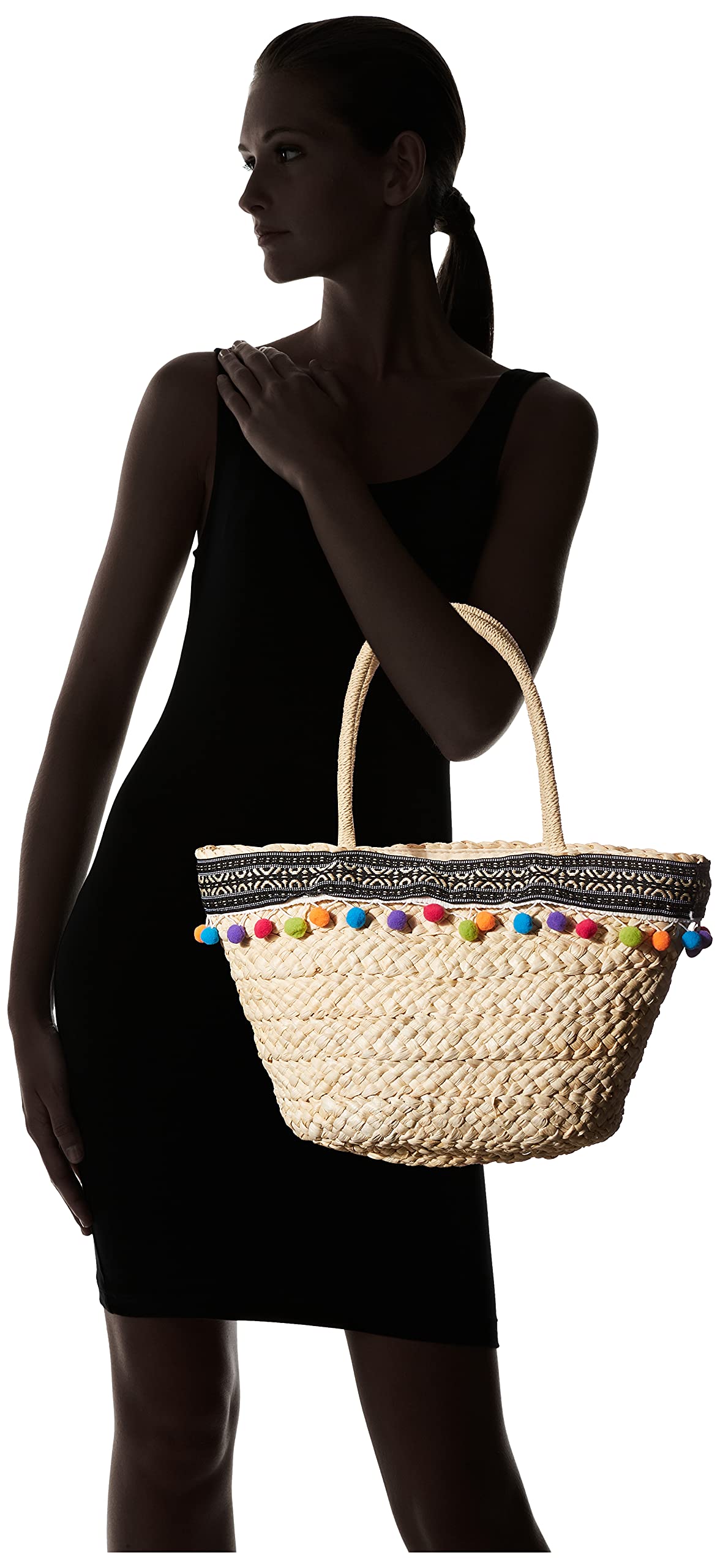 Hadley Wren Natural Straw Handbag for Women - Eco-Friendly Woven Beach Tote Bag - Perfect for Summer Vacation, Poolside, and Outdoor Picnics
