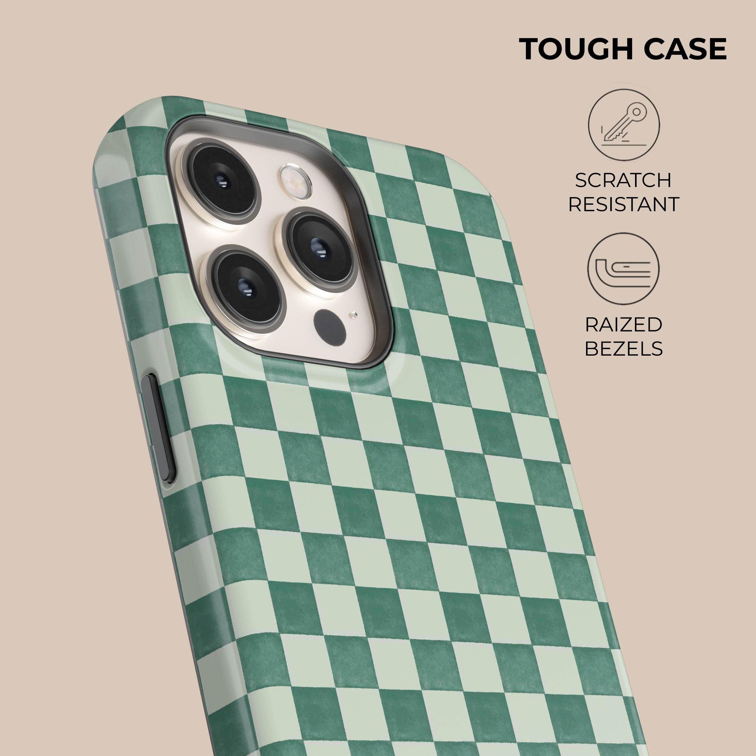 Premium Mint Green Serenity Phone Case - Shockproof & Slim Protective Cover for iPhone 15/14/13/12/11 Pro Max - Perfect for Everyday Use, Travel & Outdoor Activities